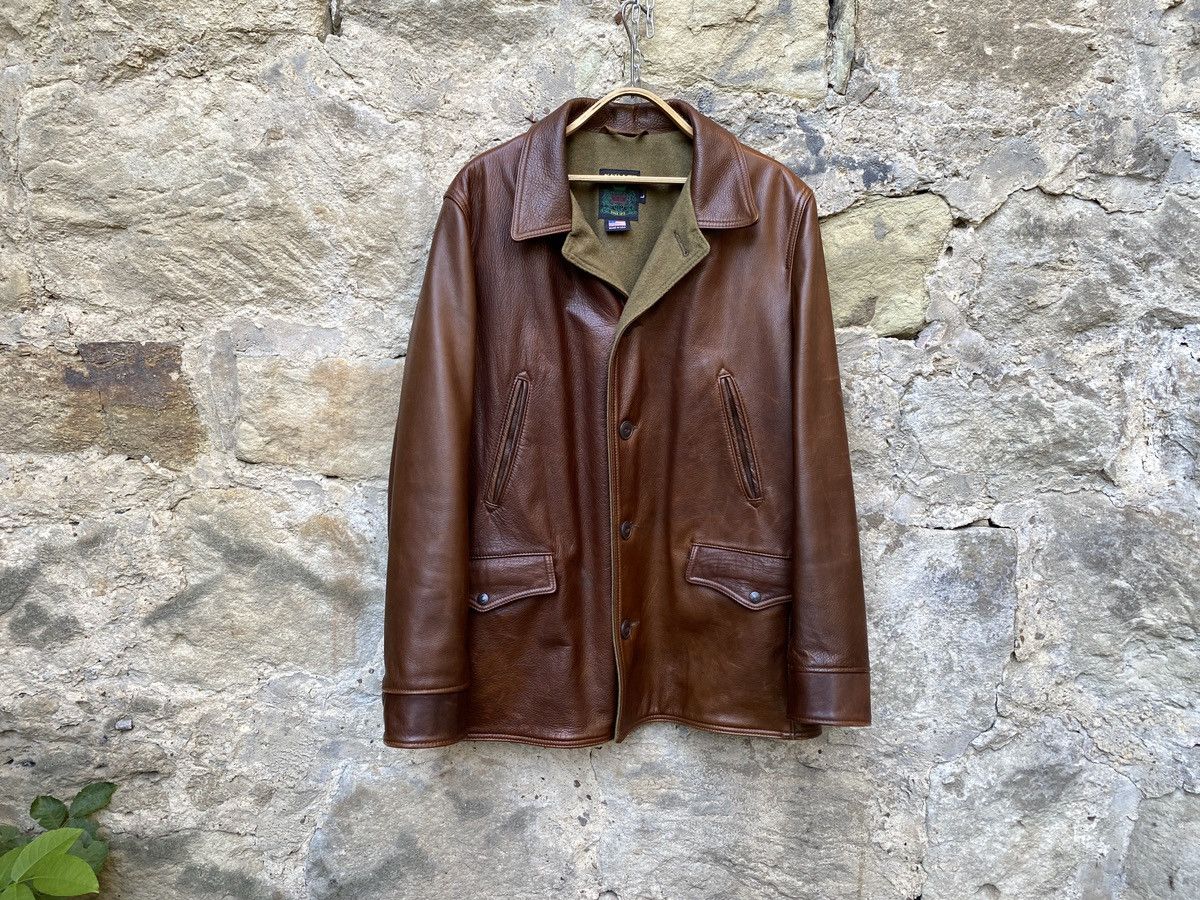 Schott Schott 569 Car Coat Cowhide Leather Jacket Size US L / EU 52-54 / 3 - 1 Thumbnail