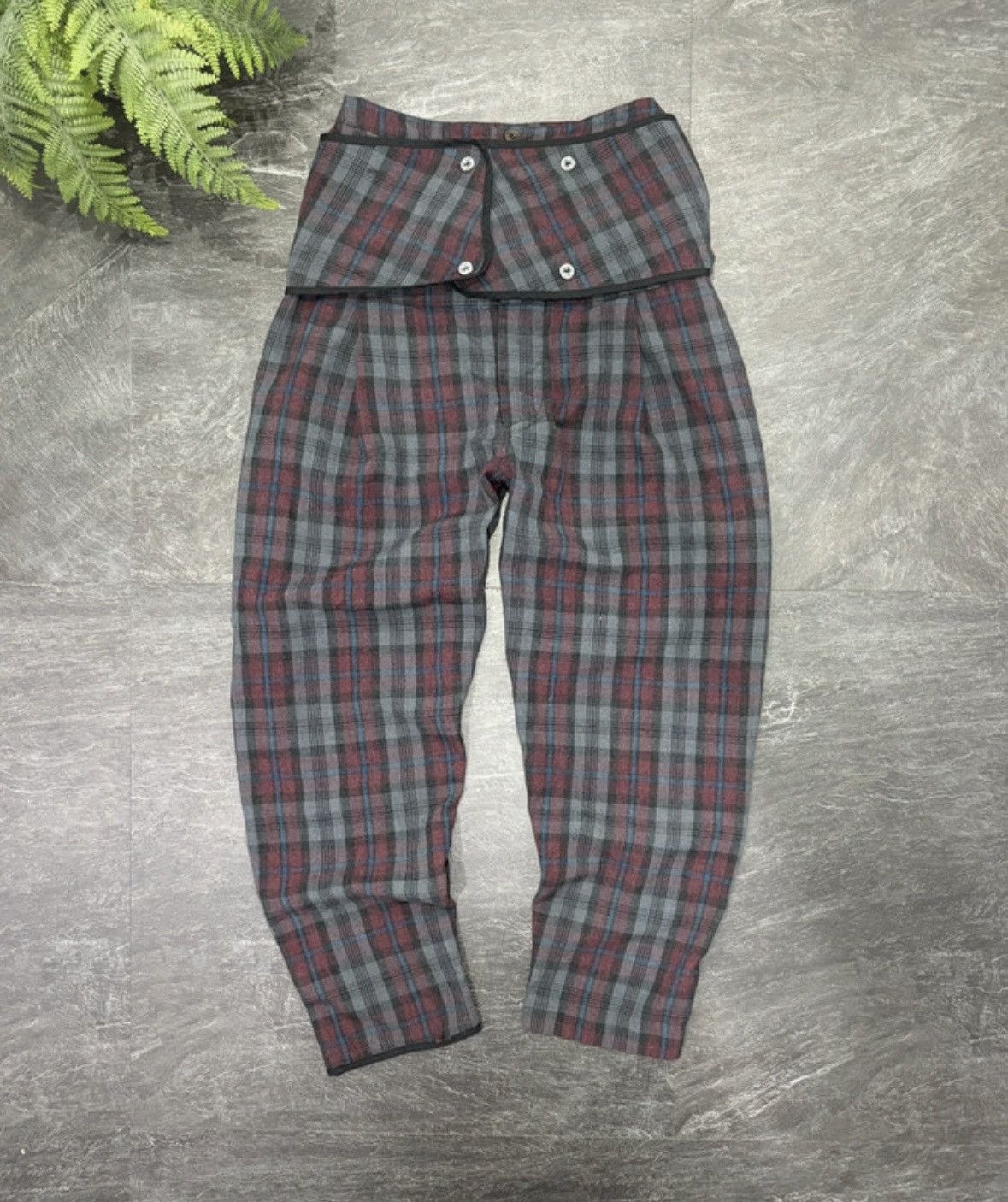 00s Vintage Henrik Vibskov Designer Plaid Trousers Y2K Pants