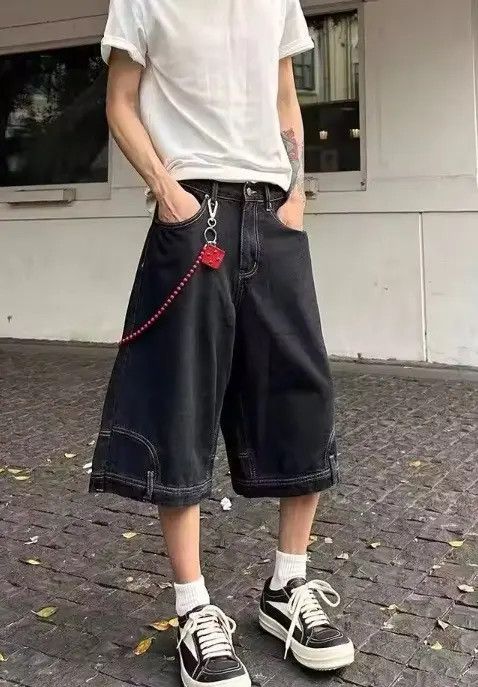 Japanese Brand Hiroko x Mina Inverted Denim Style Baggy Hip Hop Party Size US 27 - 8 Thumbnail