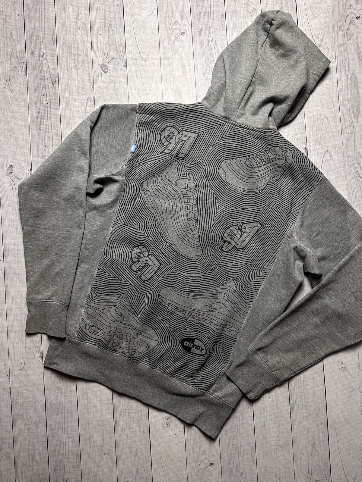 Nike × Vintage Vintage Nike Air max 97 sneakers size L zip hoodie rare Size US L / EU 52-54 / 3 - 2 Thumbnail
