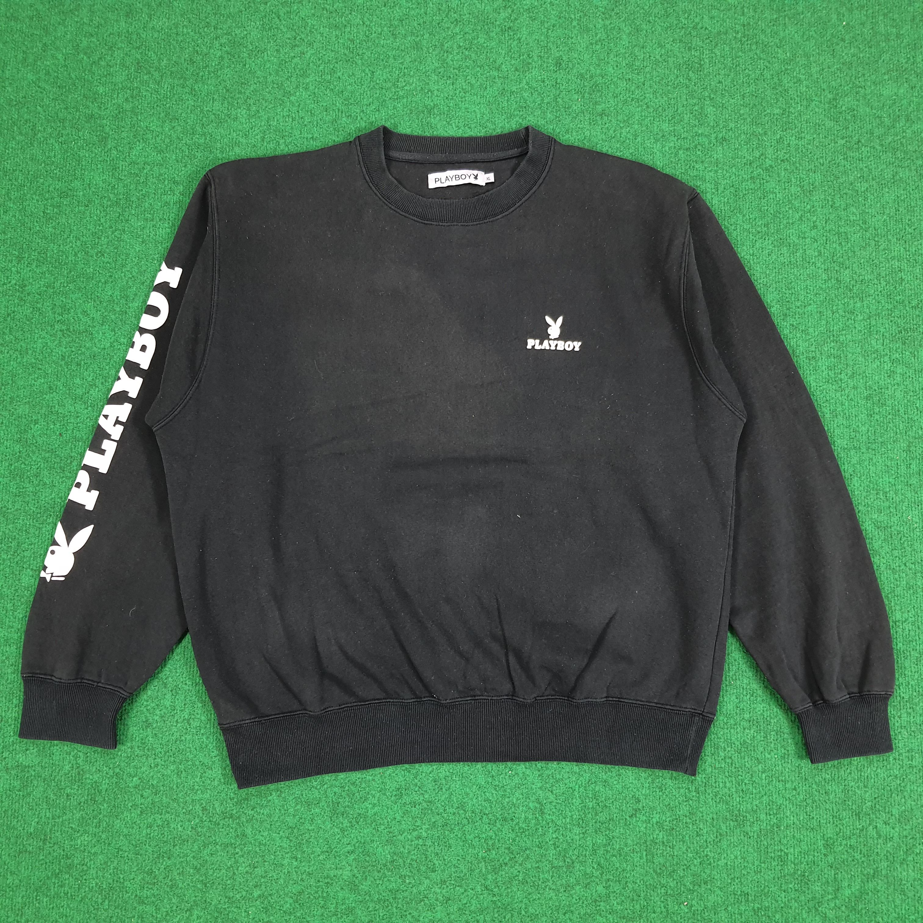 Playboy × Vintage Vintage Playboy Big Logo Spell Out Sweatshirt Size US L / EU 52-54 / 3 - 3 Thumbnail