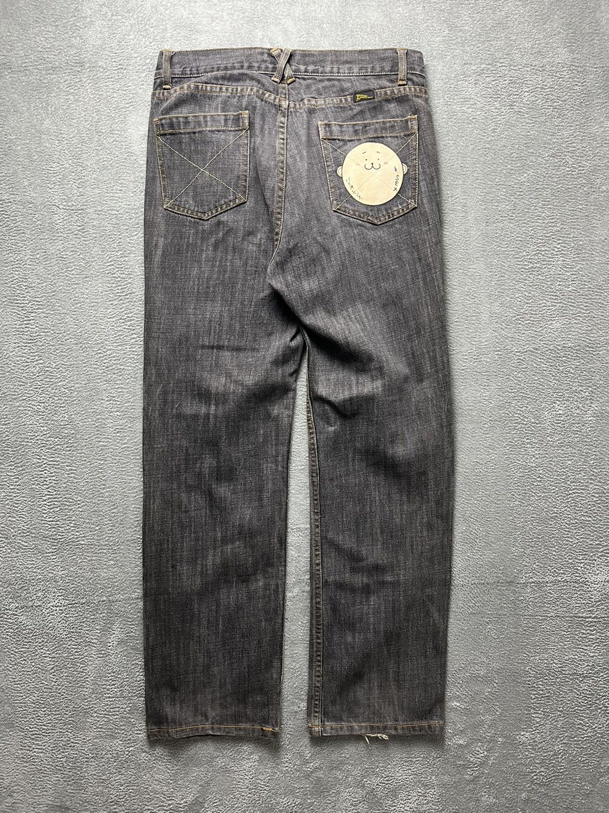 20471120 20471120 - Hyoma - “S*X” print denim pants Size US 33 - 1 Thumbnail