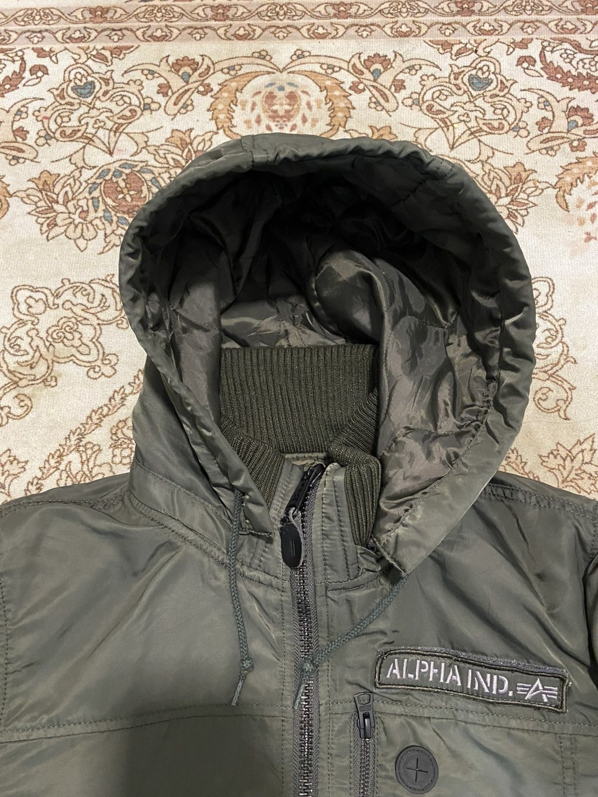 Alpha Industries × Vintage Vintage Alpha Industries Thermolite Hooded Jacket Size US M / EU 48-50 / 2 - 8 Thumbnail