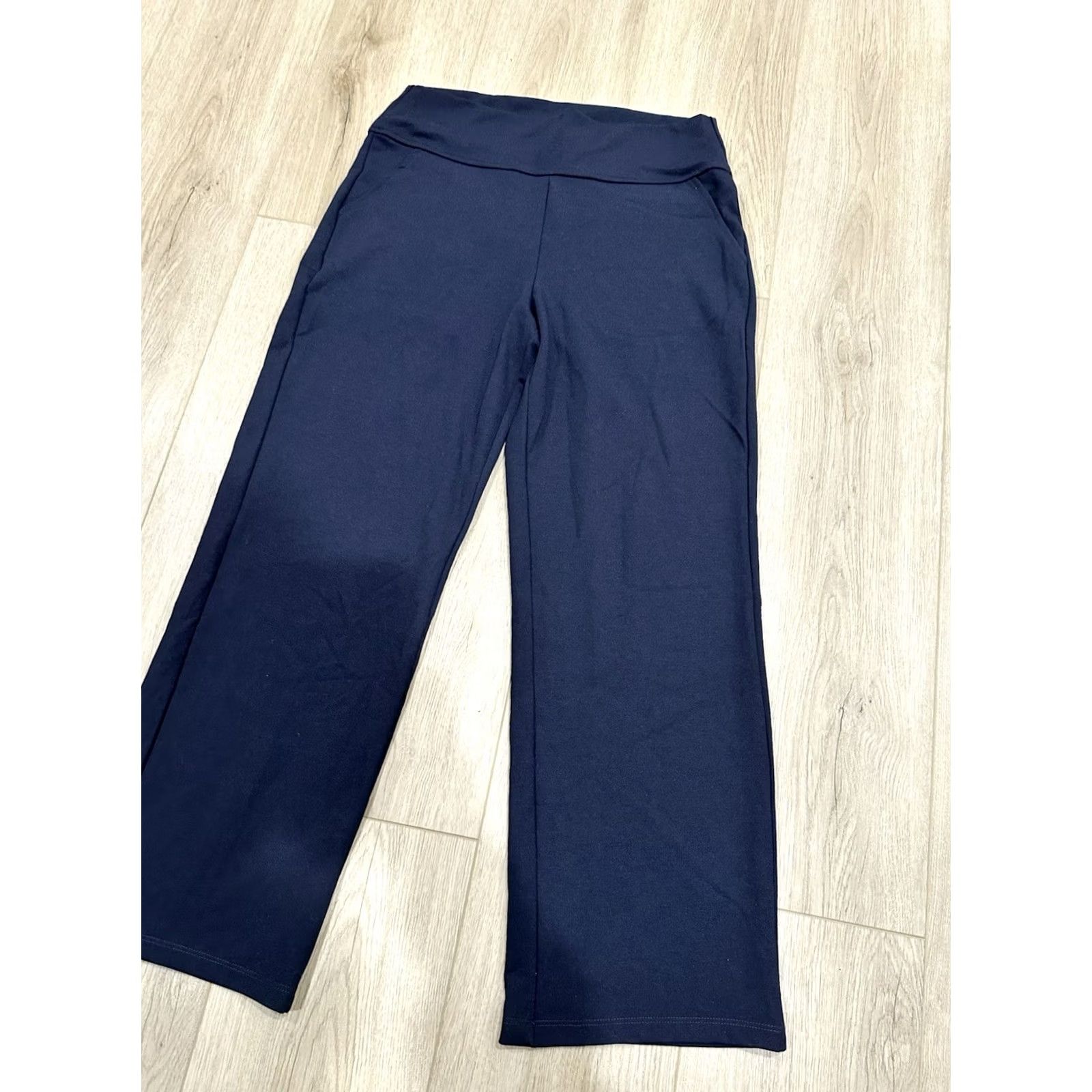Vintage Saint & Sofia Capri Womens 8 Runway Pant Navy Women Slant Pockets High Waist Size 30" / US 8 / IT 44 - 2 Thumbnail
