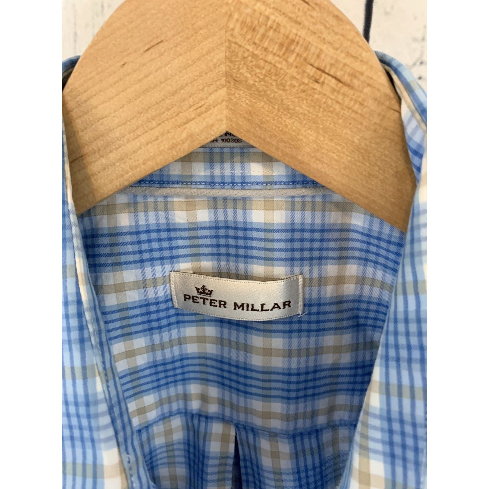 Peter Millar Peter Millar Plaid Long Sleeve Button-Front Shirt Men’s Large Blue Tan Blue Tan Plaid Long Sleeve Button-Up Shirt Mens Large Size US L / EU 52-54 / 3 - 2 Thumbnail