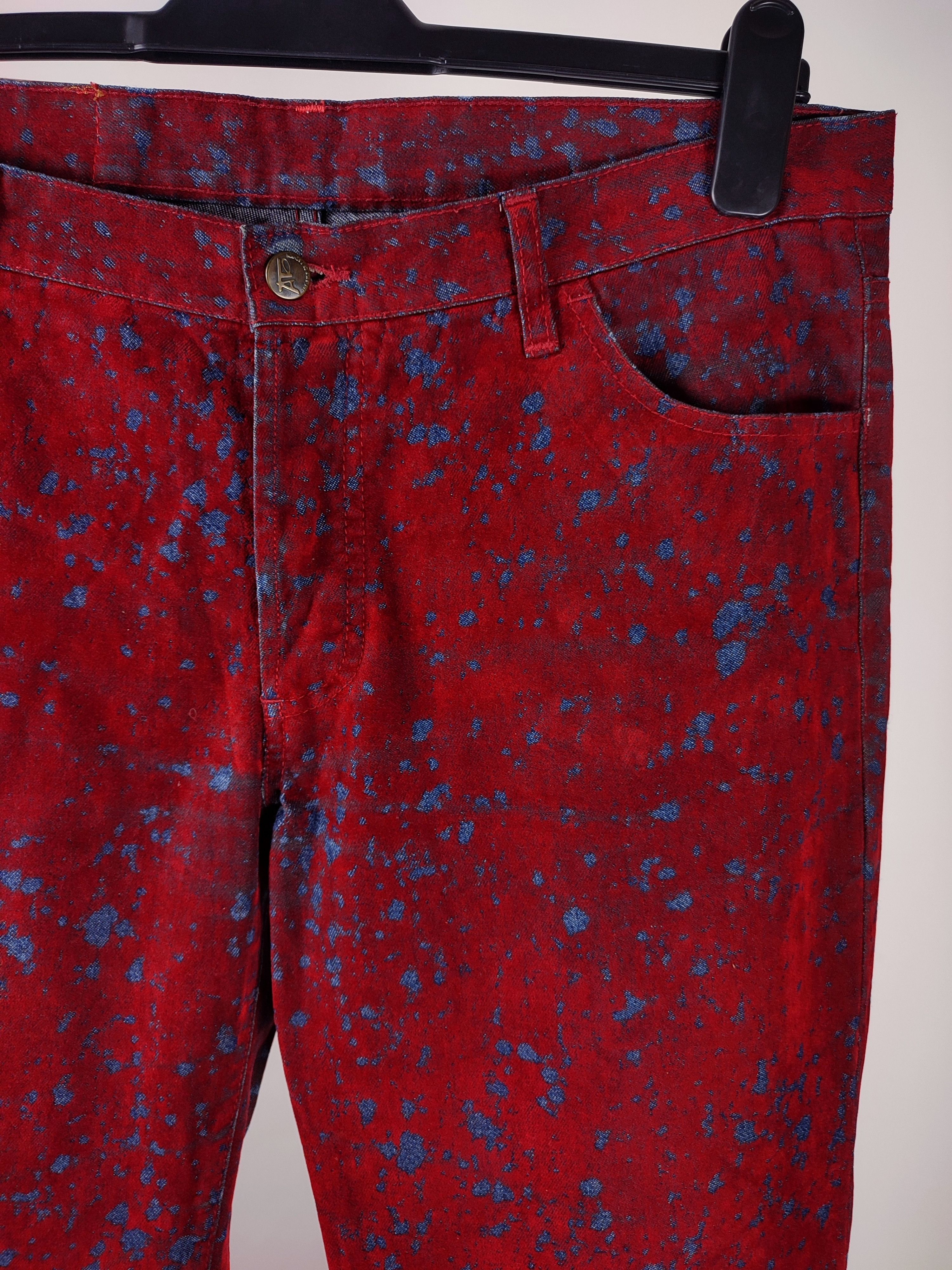 If Six Was Nine ATO The Kick Of Fashion Velour Flared Vampire Jeans Size US 33 - 15 Thumbnail