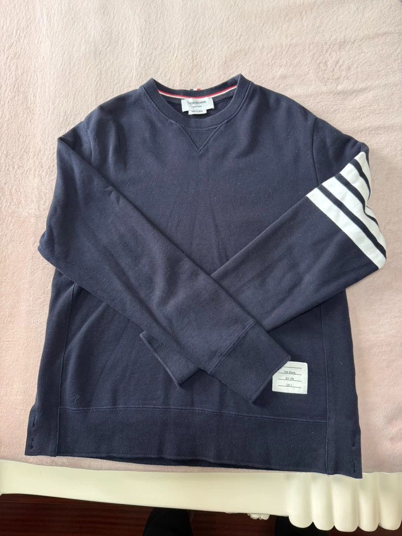 Thom Browne Thom browne Classic four-striped round-neck pullover sweats Size US XXL / EU 58 / 5 - 1 Thumbnail