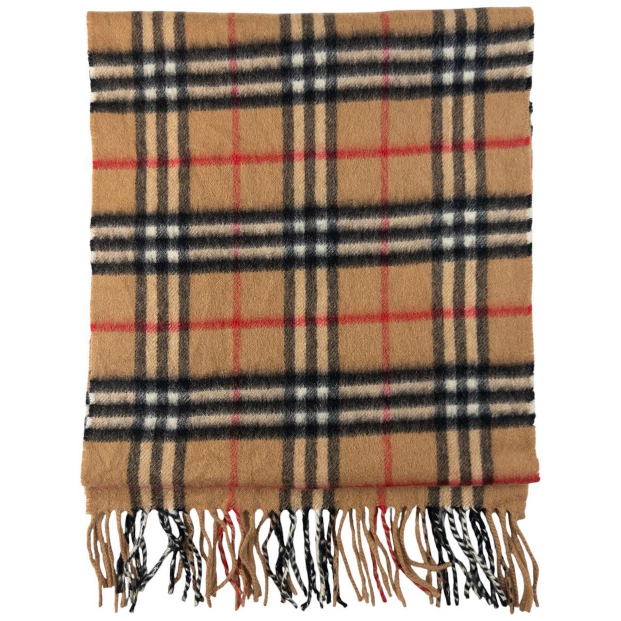 Burberry Vintage Burberry Nova Check Tassel Scarf Size ONE SIZE - 2 Thumbnail