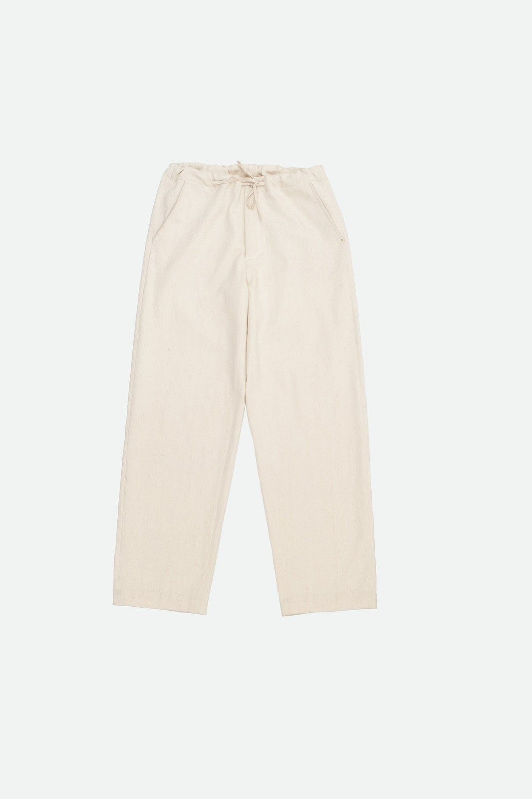 11.11 / eleven eleven Ecru Drawstring Denim Trousers Size US 34 / EU 50 - 1 Thumbnail