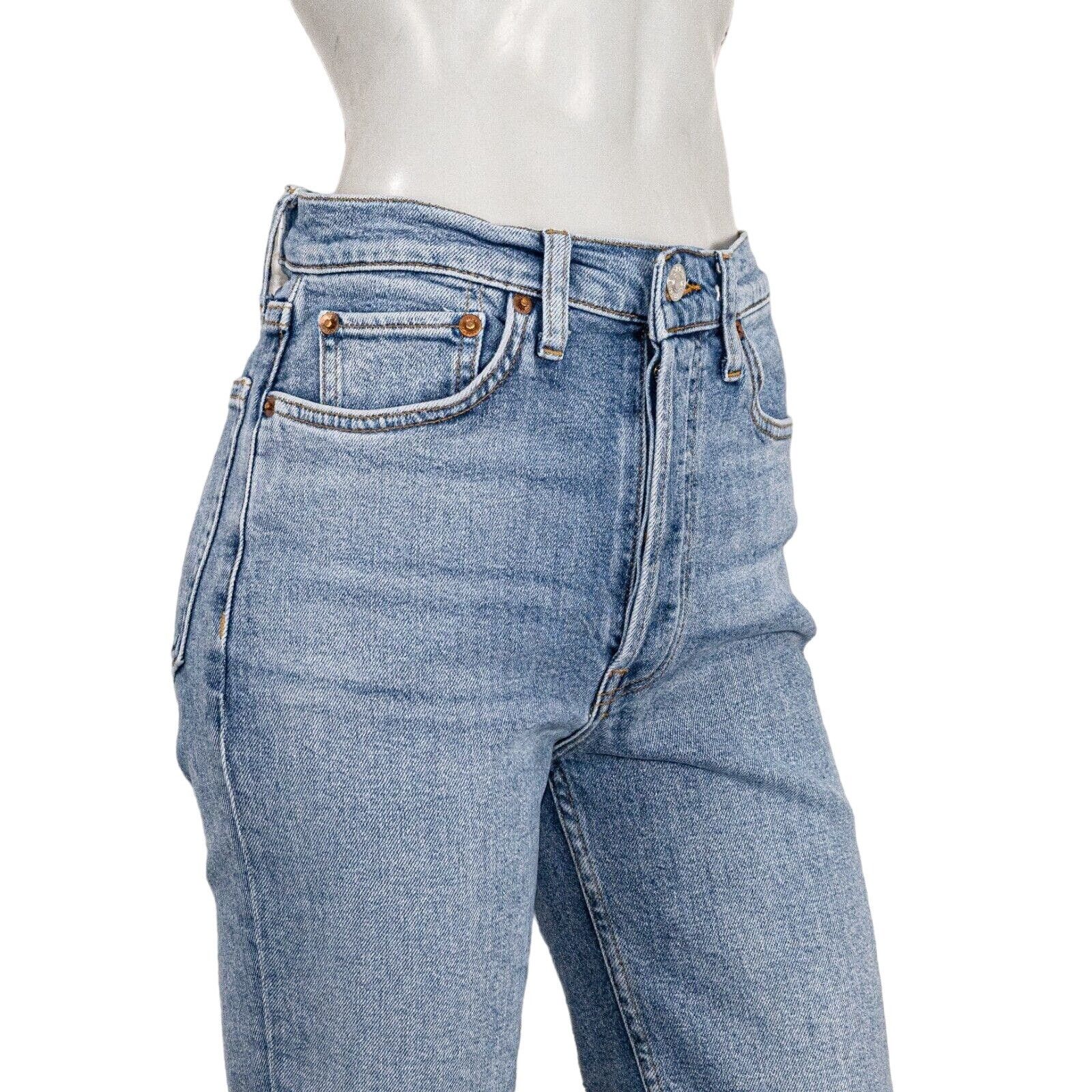 RE/DONE RE/DONE 90s High Rise Ankle Crop Denim Jeans Mid 90s blue Size 28" / US 6 / IT 42 - 10 Thumbnail