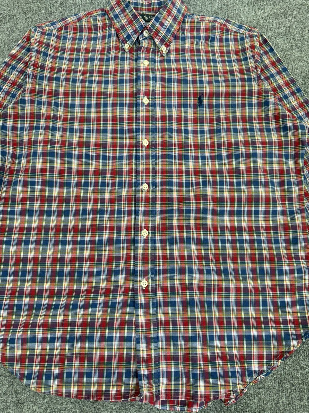 Ralph Lauren Vintage Polo Ralph Lauren Plaid OCBD Classic Fit L Size US L / EU 52-54 / 3 - 2 Thumbnail