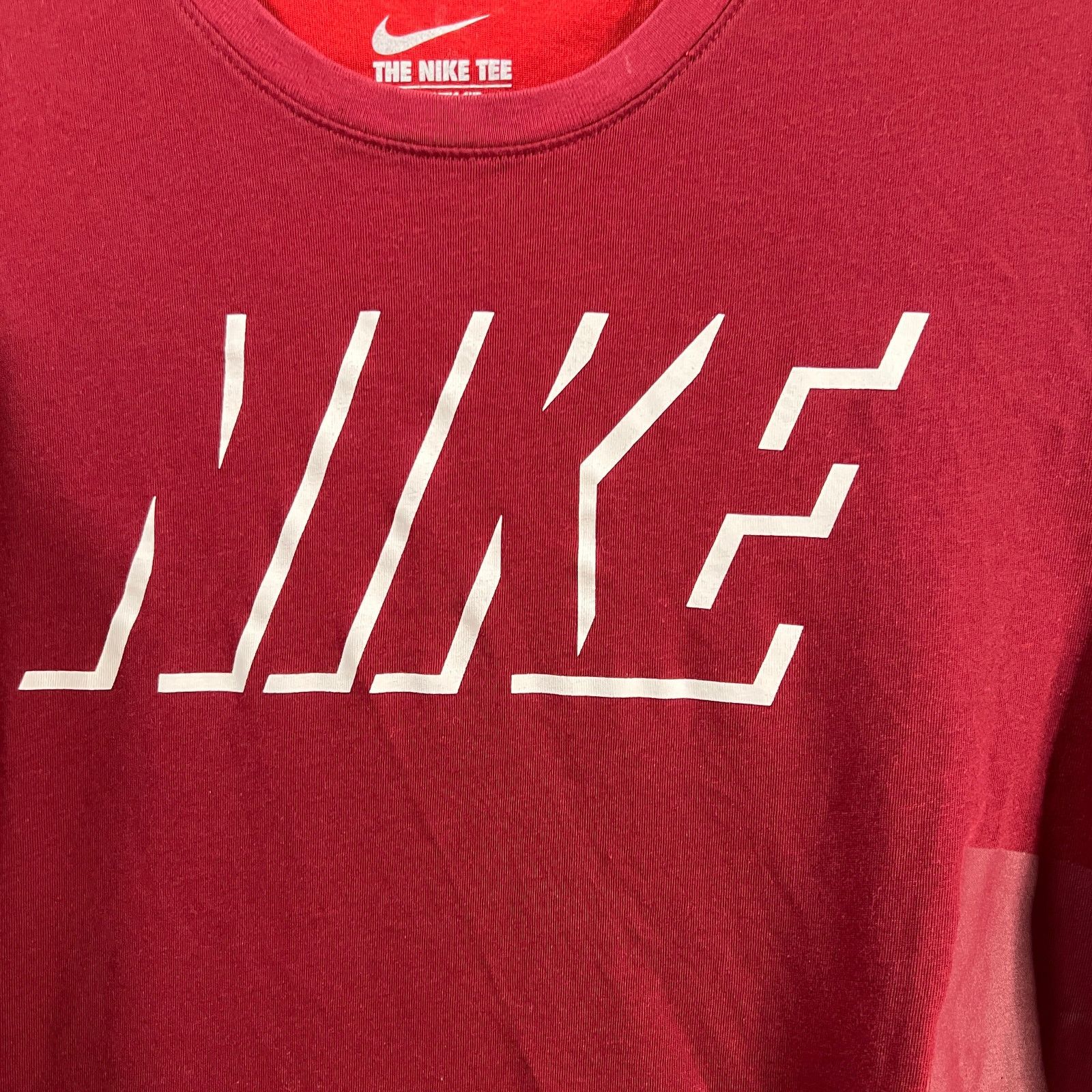 Nike Nike Dri-Fit T Shirt Red and White Outdoor Athletic Casual Size M / US 6-8 / IT 42-44 - 7 Thumbnail