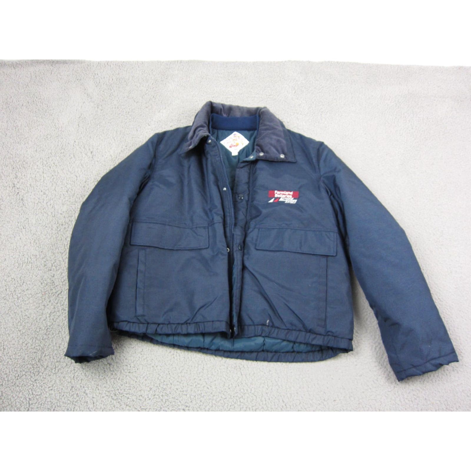 Vintage VINTAGE Wyman Jacket XL Blue Parka Mens - Adult - Regular Fit - Full Zip - Quilted Lined - Nylon Canvas - 80s Outdoor Theme Size US XL / EU 56 / 4 - 5 Thumbnail