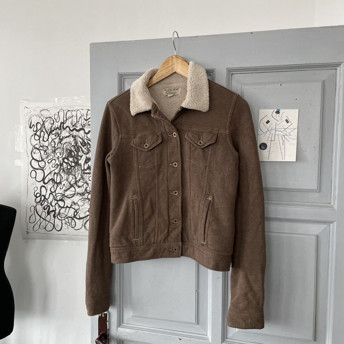 Polo Ralph Lauren × Vintage Vintage Avantgarde POLO JEANS C.O. Brown Wool Sherpa M100 Size S / US 4 / IT 40 - 5 Thumbnail