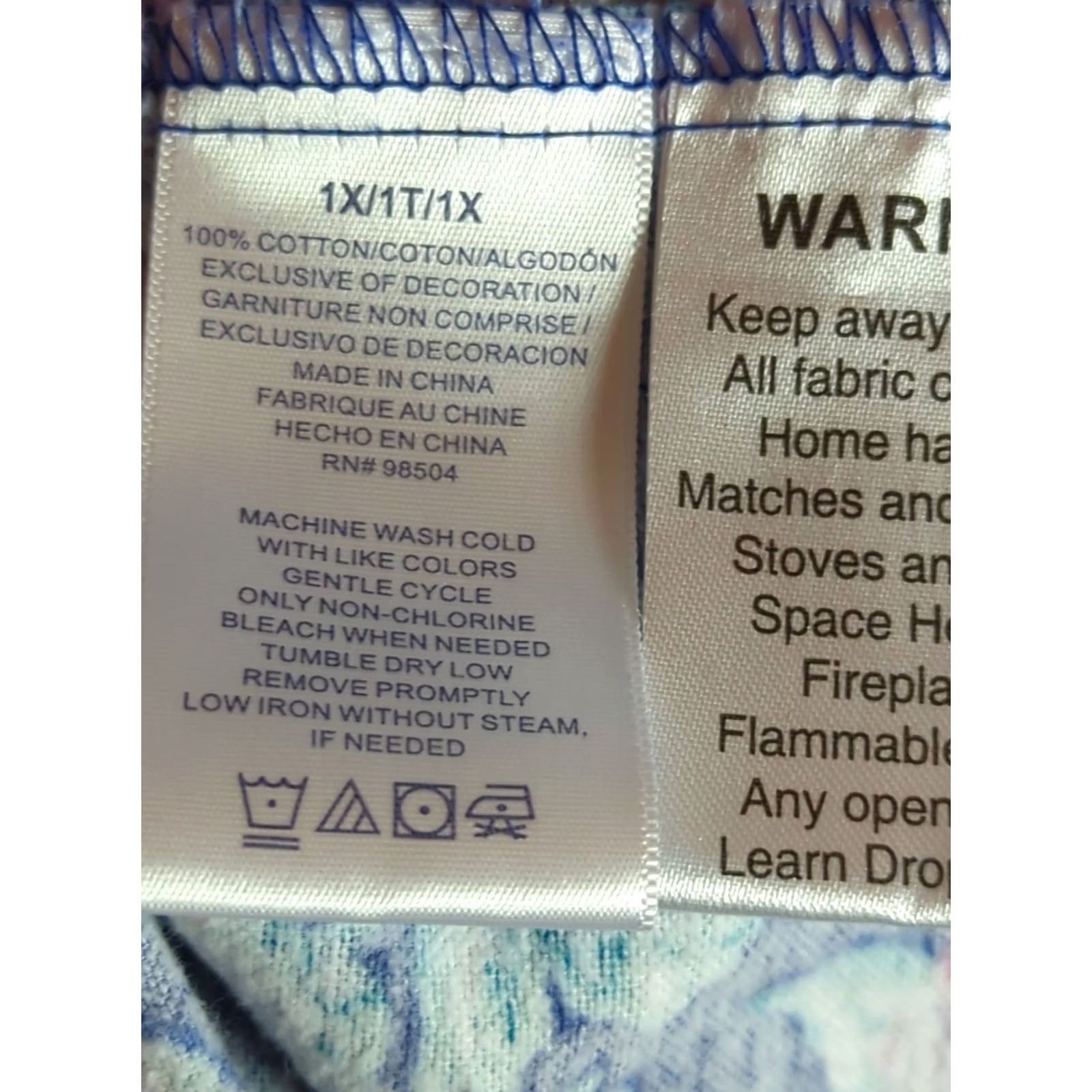 Vintage Lanz of Salzburg Flannel Nightgown 1X Womens Plus Nantucket Rose Floral Long Sleeve Round Button Lace Cotton 100% Nightgown Size ONE SIZE - 6 Thumbnail