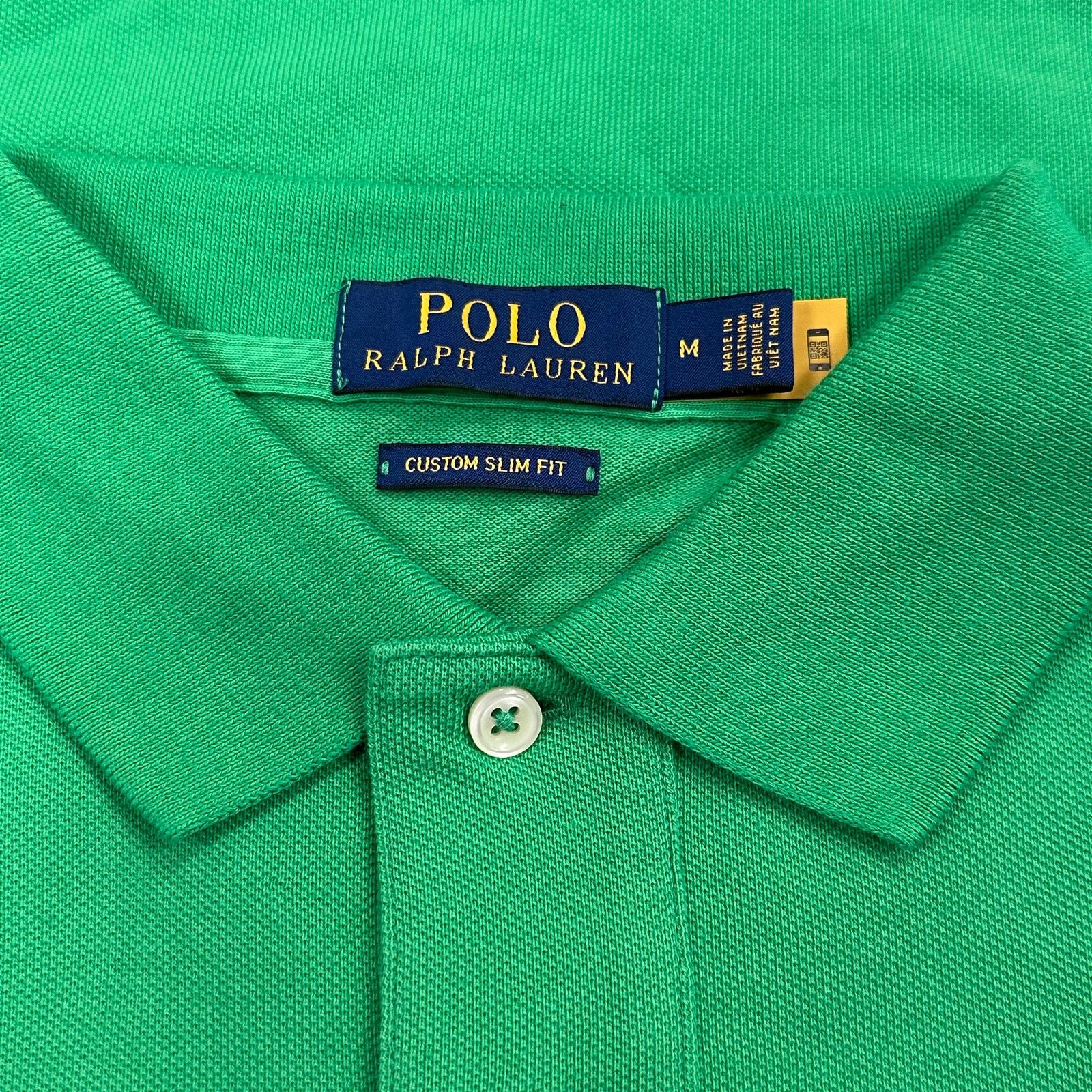 Polo Ralph Lauren New Polo Ralph Lauren Custom Slim Fit Green Polo Shirt Size US M / EU 48-50 / 2 - 3 Thumbnail