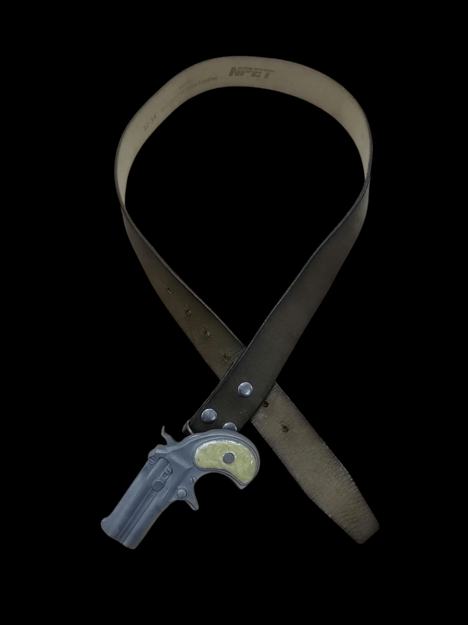 Genuine Leather × Vintage ©1978 Bergamot Brass Works Pistol Npet Leather Belts Size ONE SIZE - 6 Thumbnail