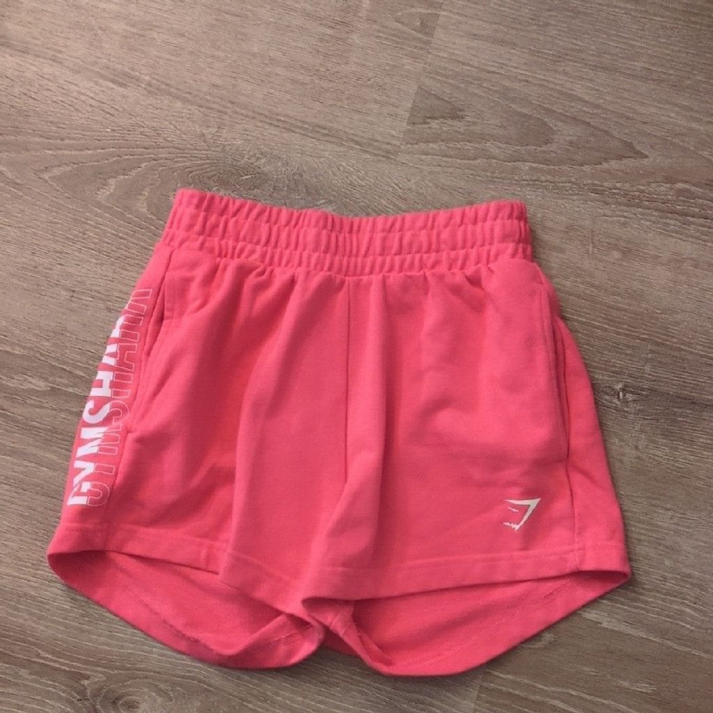 fleece shorts gymshark red shorts