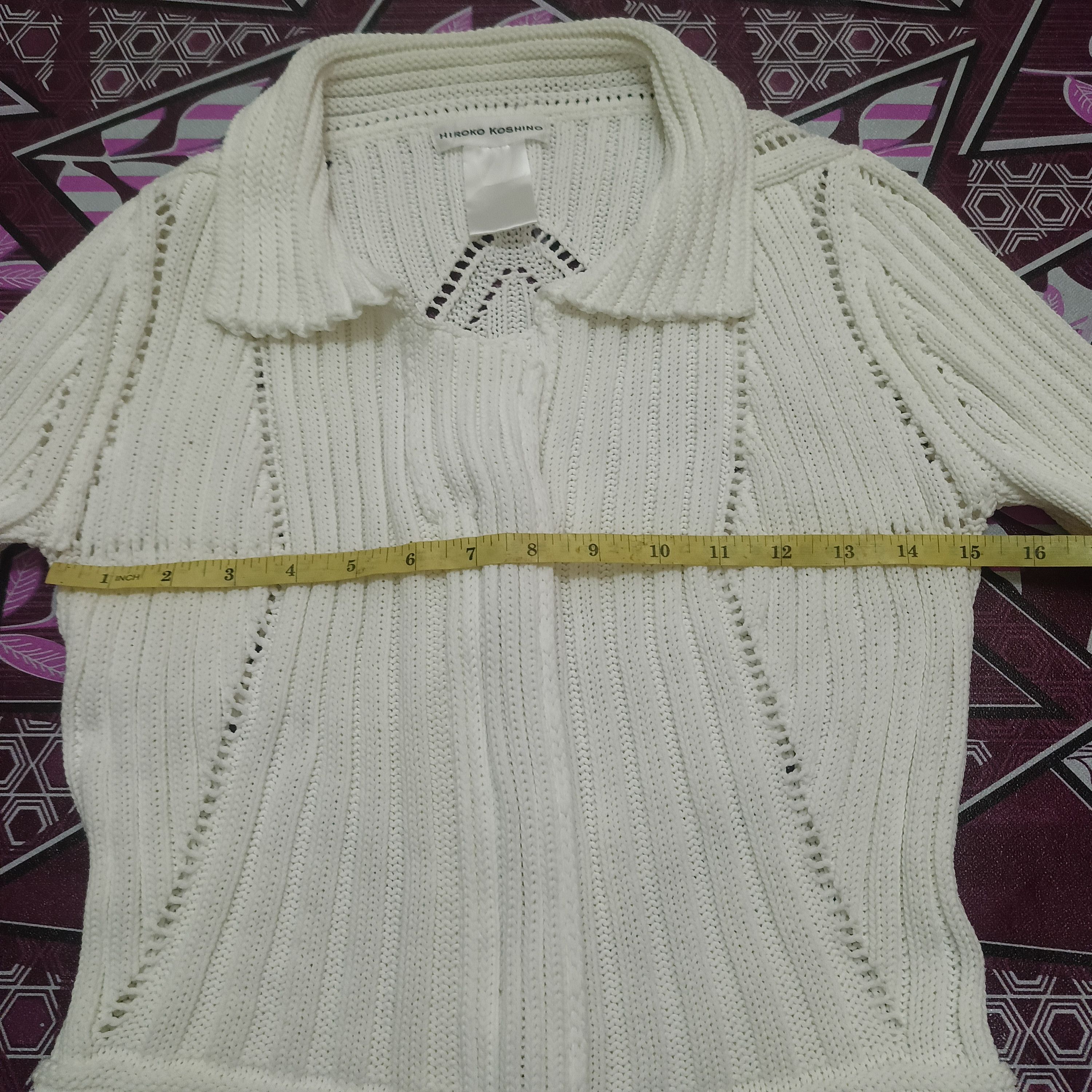 If Six Was Nine Rare Design Hiroko Koshino Mesh Jacket zipper Size XS / US 0-2 / IT 36-38 - 13 Thumbnail