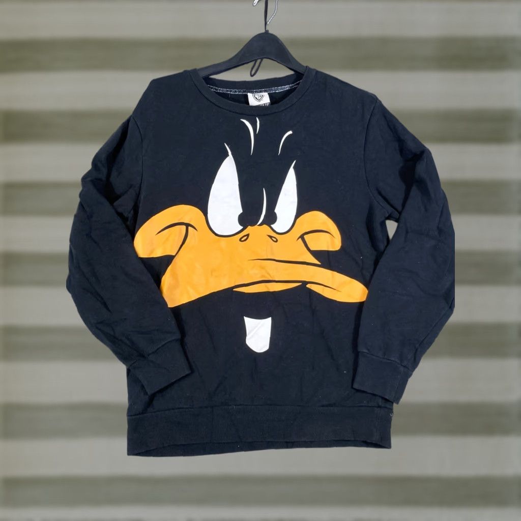 Forever 21 Forever 21 Pullover Sweatshirt Womens M Black Daffy Duck Crew Neck Long Sleeve Sweatshirt Casual Cartoon 90s Womens Size M / US 6-8 / IT 42-44 - 1 Thumbnail