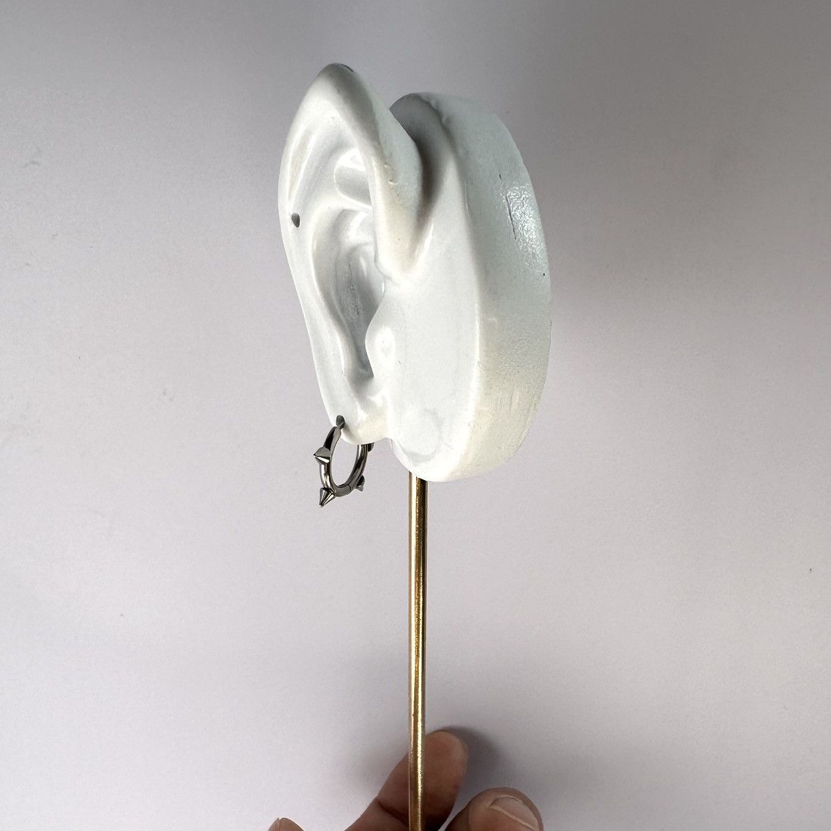 Other 14mm Spiked Hoop Earrings for Men Women Hip Hop Punk Unisex Size ONE SIZE - 7 Thumbnail
