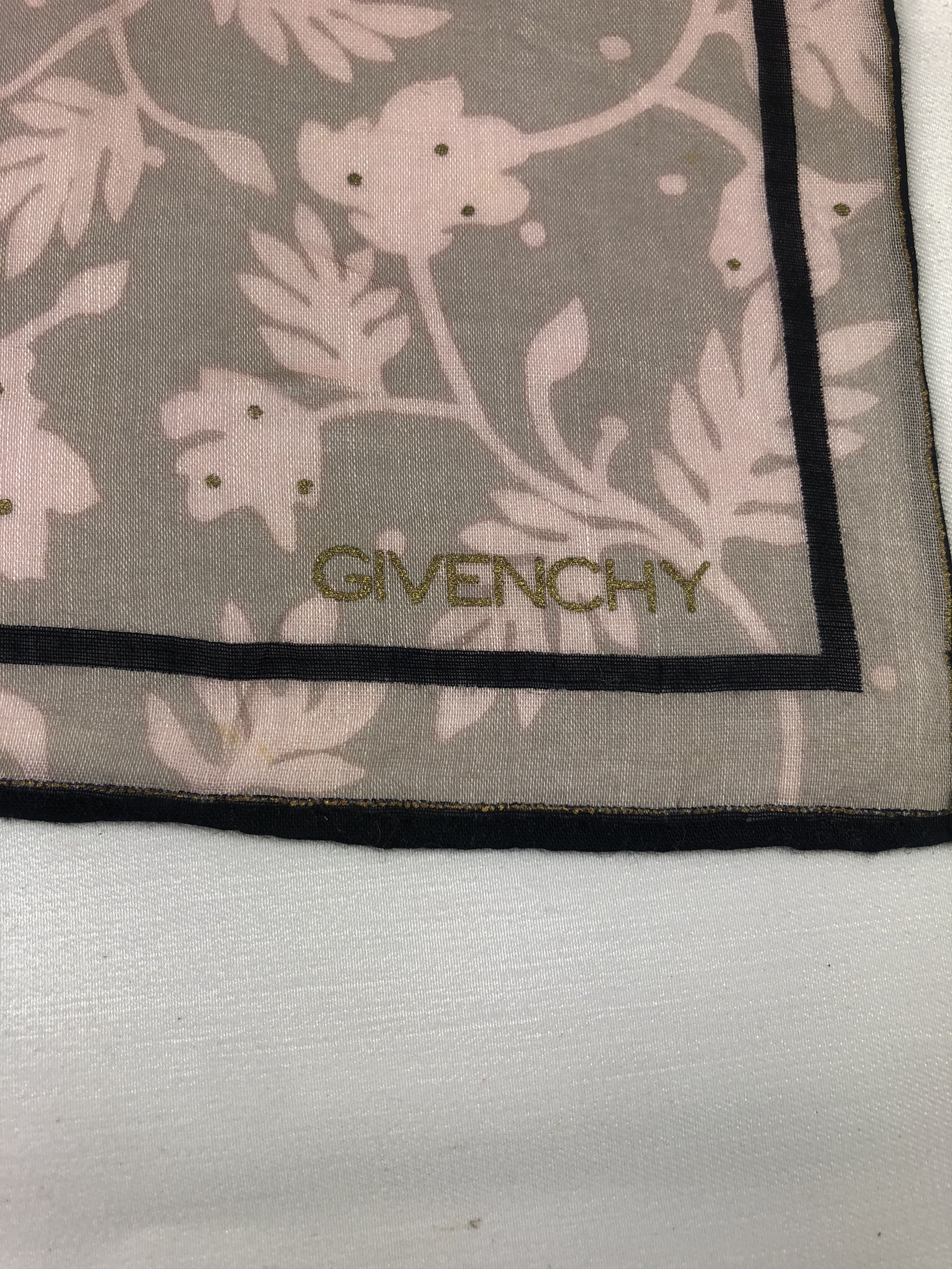 Vintage Givenchy Floral Handkerchief / Bandana / Neckerchief Size ONE SIZE - 5 Thumbnail