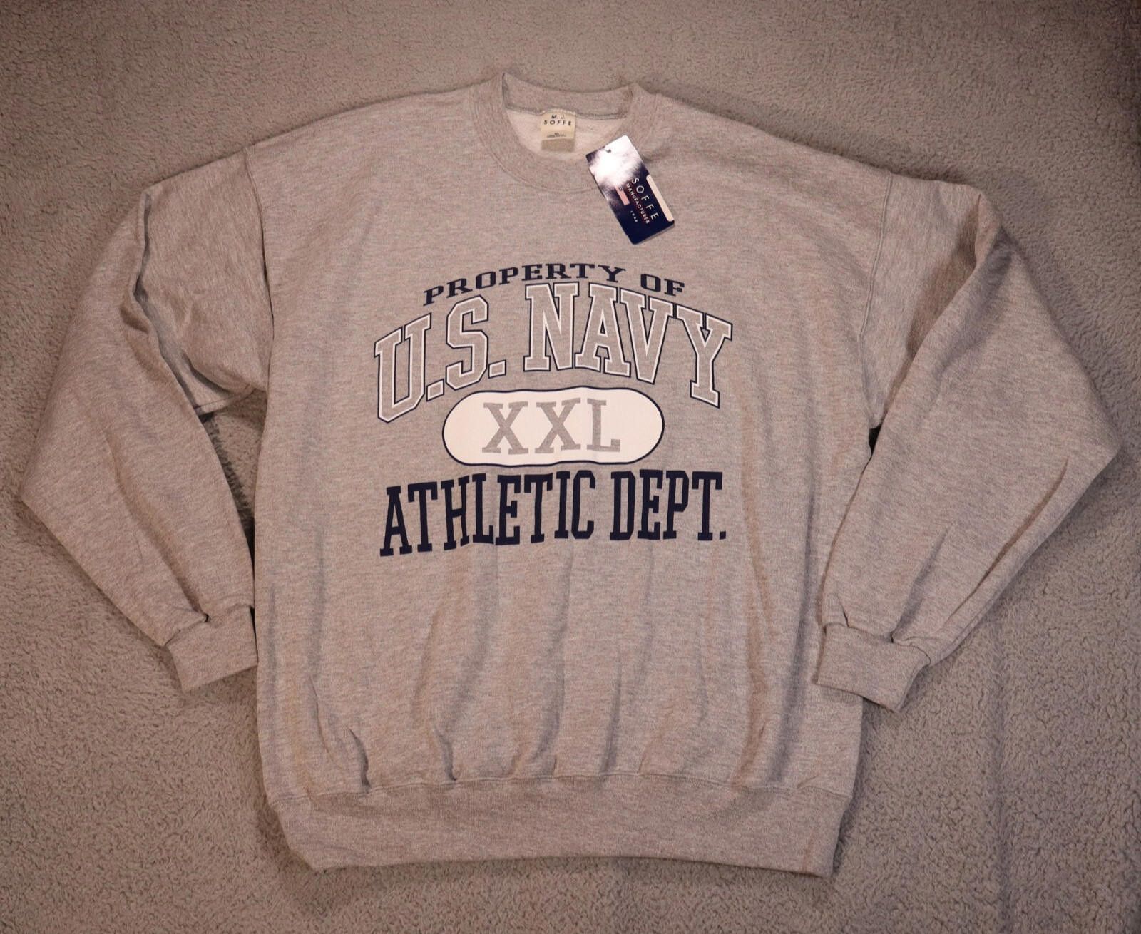 Soffe US Navy NWT New Sweatshirt Men XL USA Soffe VTG 90s Size US XL / EU 56 / 4 - 2 Thumbnail