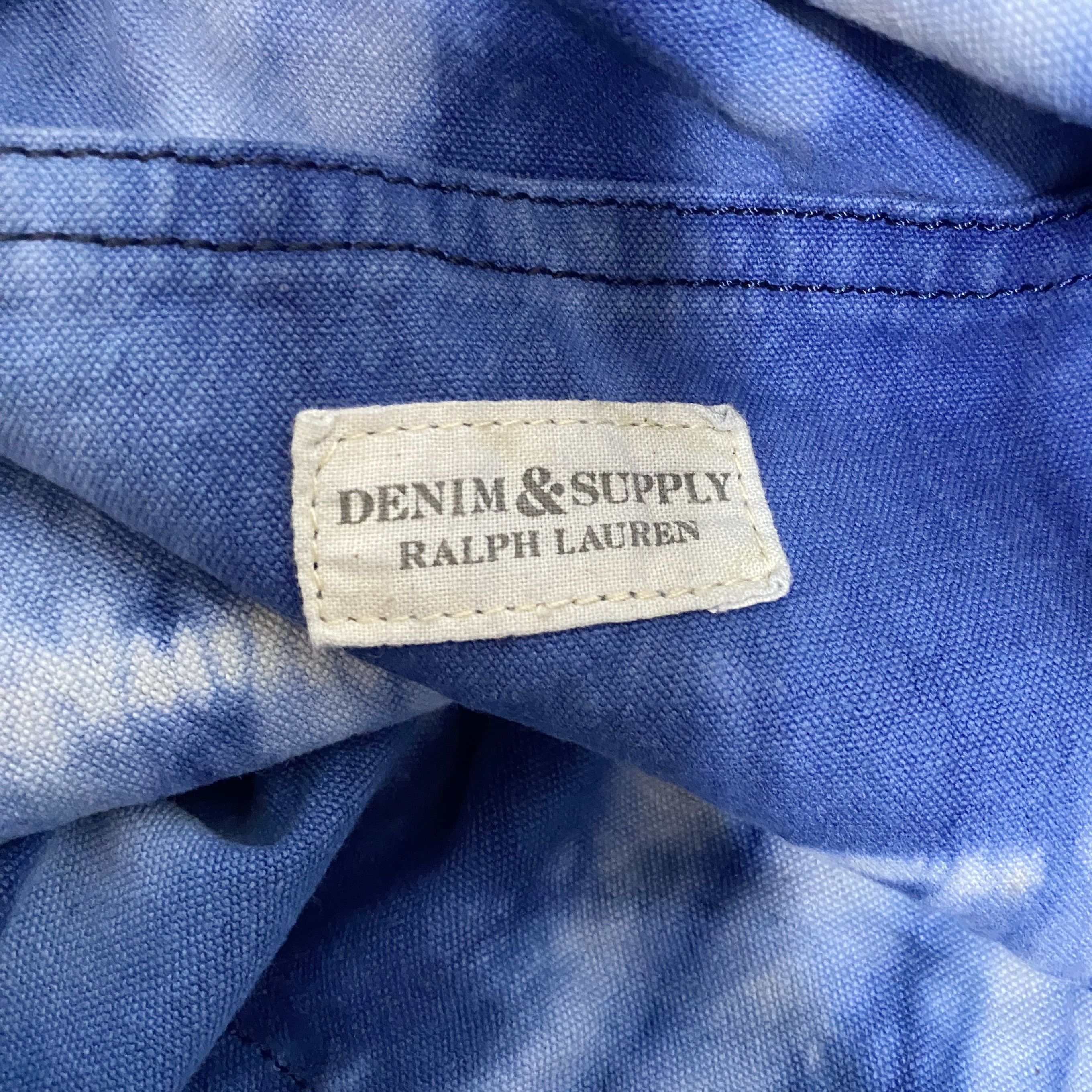 Denim & Supply Ralph Lauren Blue Tie-Dye Canvas Backpack Bag Size ONE SIZE - 13 Thumbnail