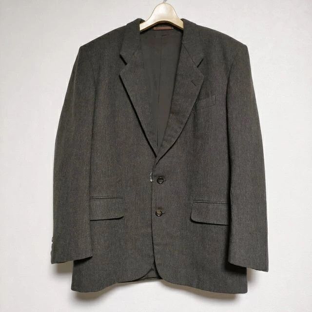 Comme des Garcons Homme Jacket 2 Button wool tailored flap pocket plain Brown Size US M / EU 48-50 / 2 - 1 Thumbnail