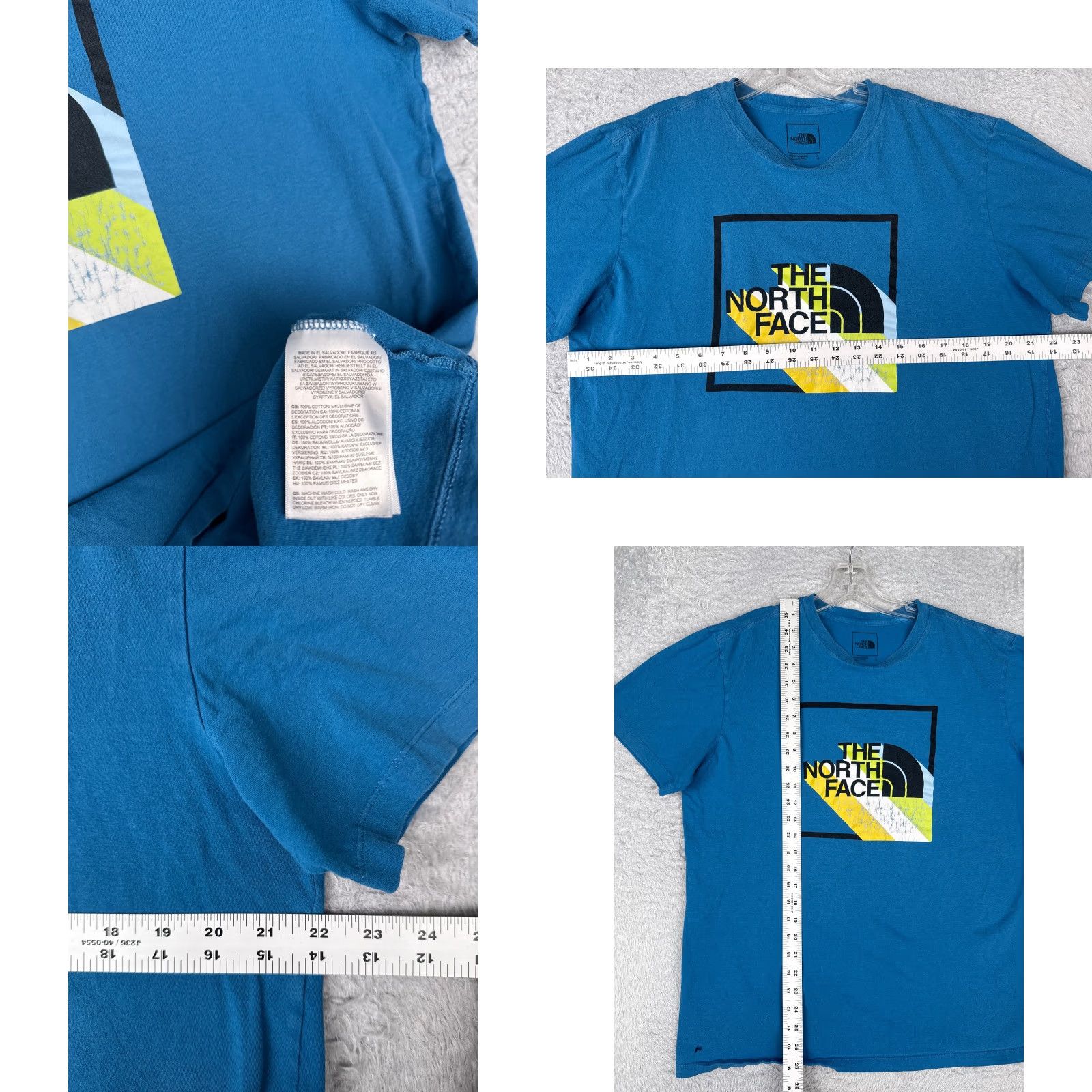 The North Face The North Face Shirt Men Large Blue Short Sleeve Crew Neck 100% Cotton READ Size US L / EU 52-54 / 3 - 8 Thumbnail