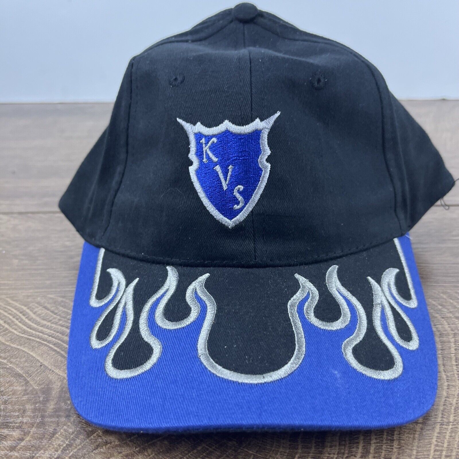 Other KVS Devils Hat Black Cap Blue Devils Hat Adjustable Hat Blac Size ONE SIZE - 3 Thumbnail