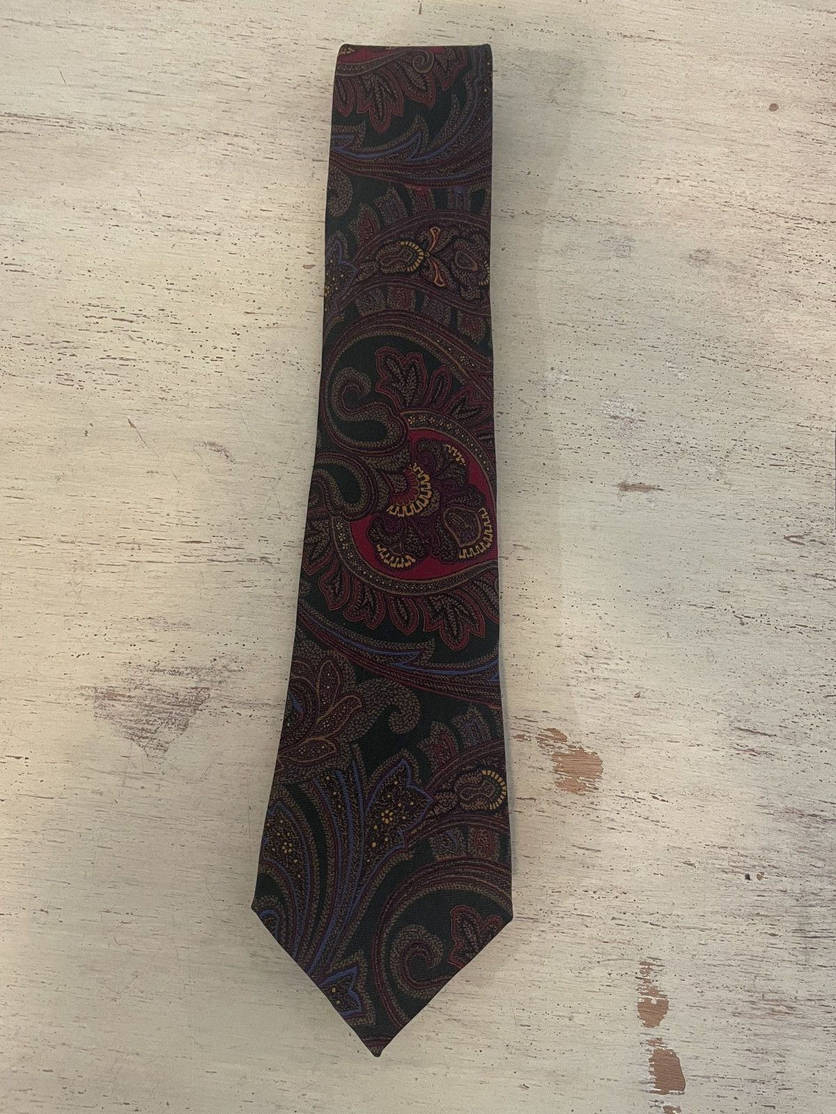 Ralph Lauren Purple Label Paisley Print Silk Tie Size ONE SIZE - 1 Thumbnail