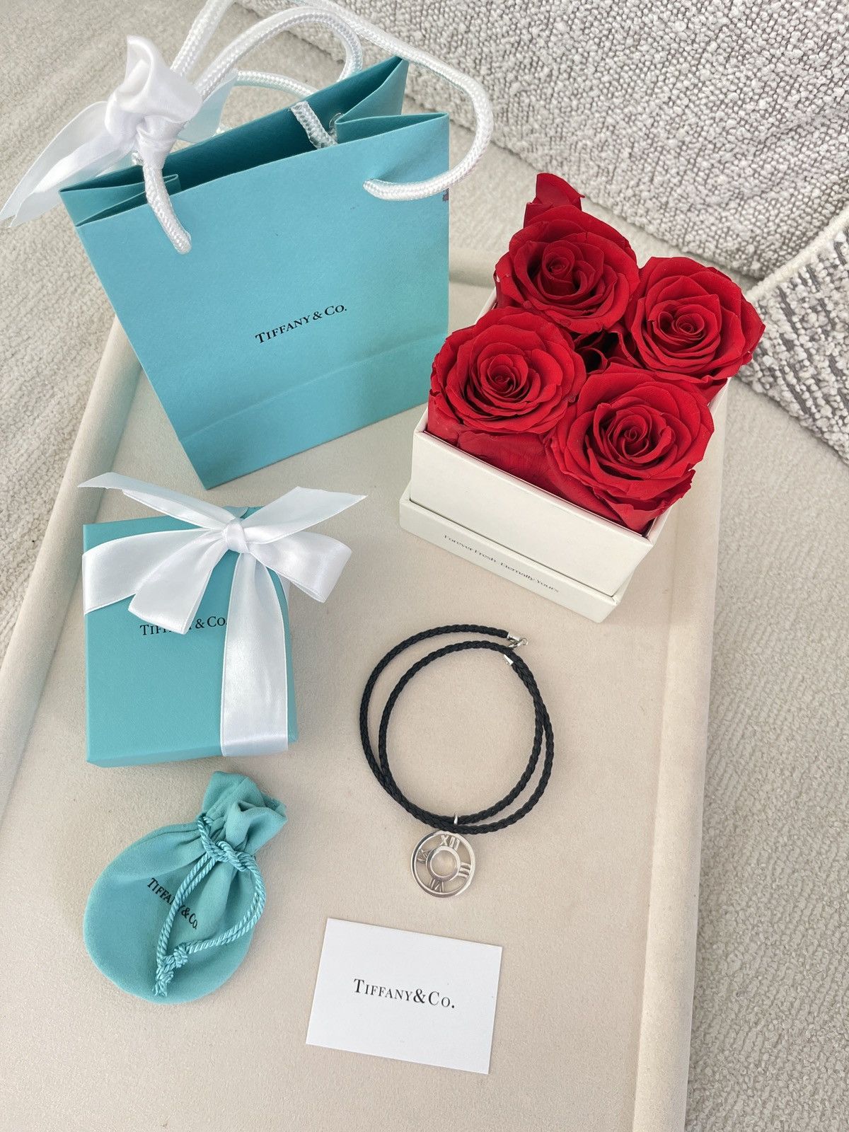 Tiffany & Co. Tiffany & Co. Atlas Charm on Leather Cord sz. 19.5 NEW Size ONE SIZE - 1 Thumbnail