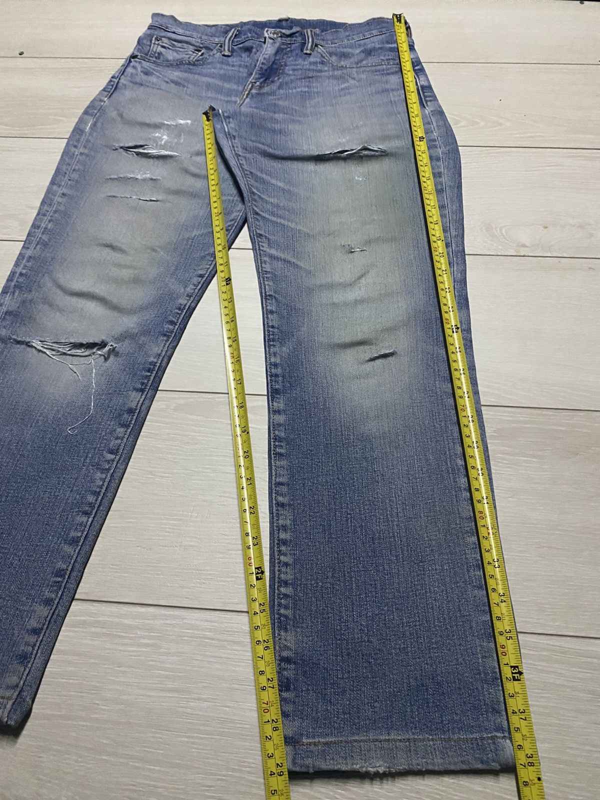 Levi's Levis 511 Y2K Faded Wash Distressed Jeans Size US 30 / EU 46 - 14 Thumbnail