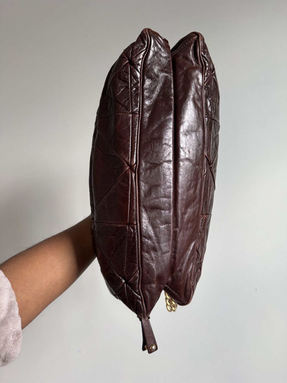 Marc Jacobs Marc Jacobs Chocolate Quilted Leather Bowler Handbag Size ONE SIZE - 5 Thumbnail