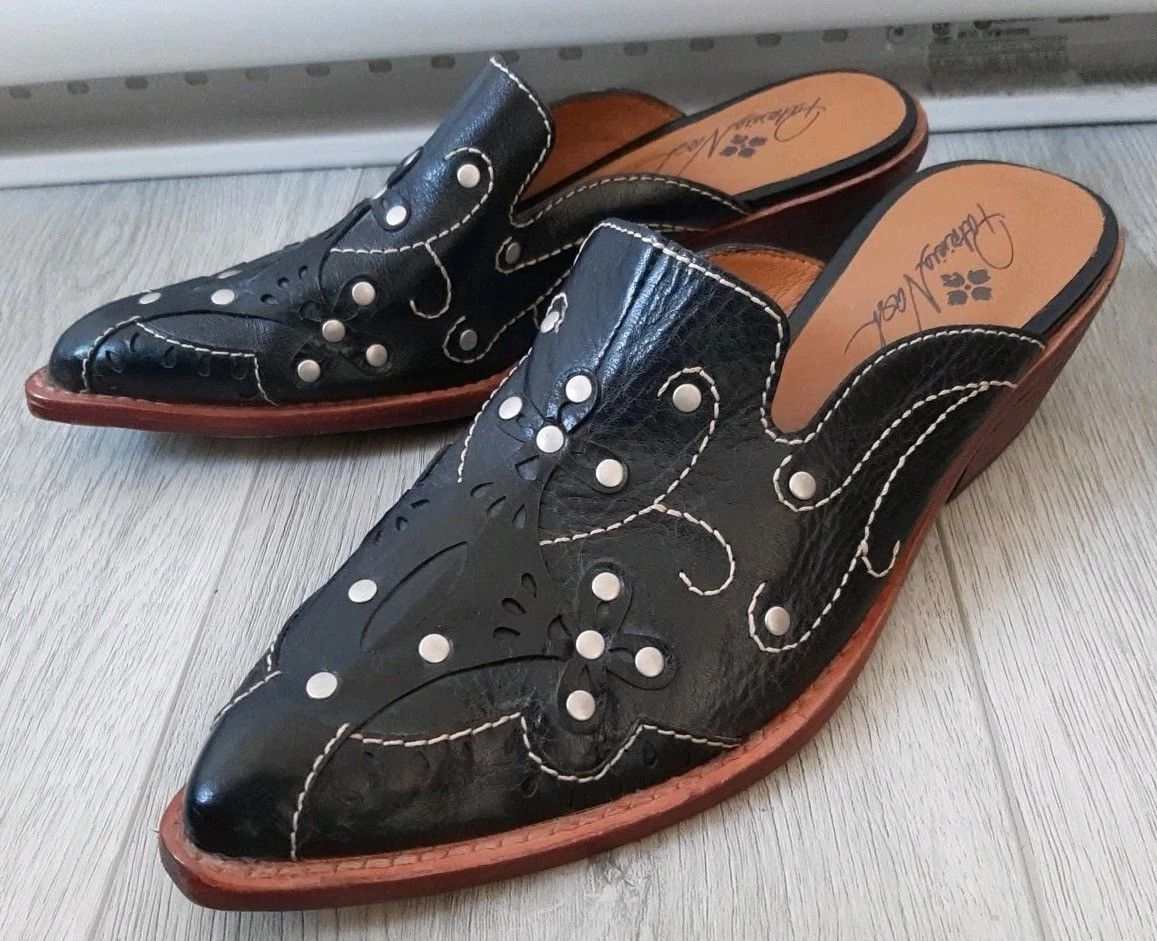 Patricia Nash Patricia Nash Leather Slip on Mules Western Studs Size US 7 / IT 37 - 1 Thumbnail