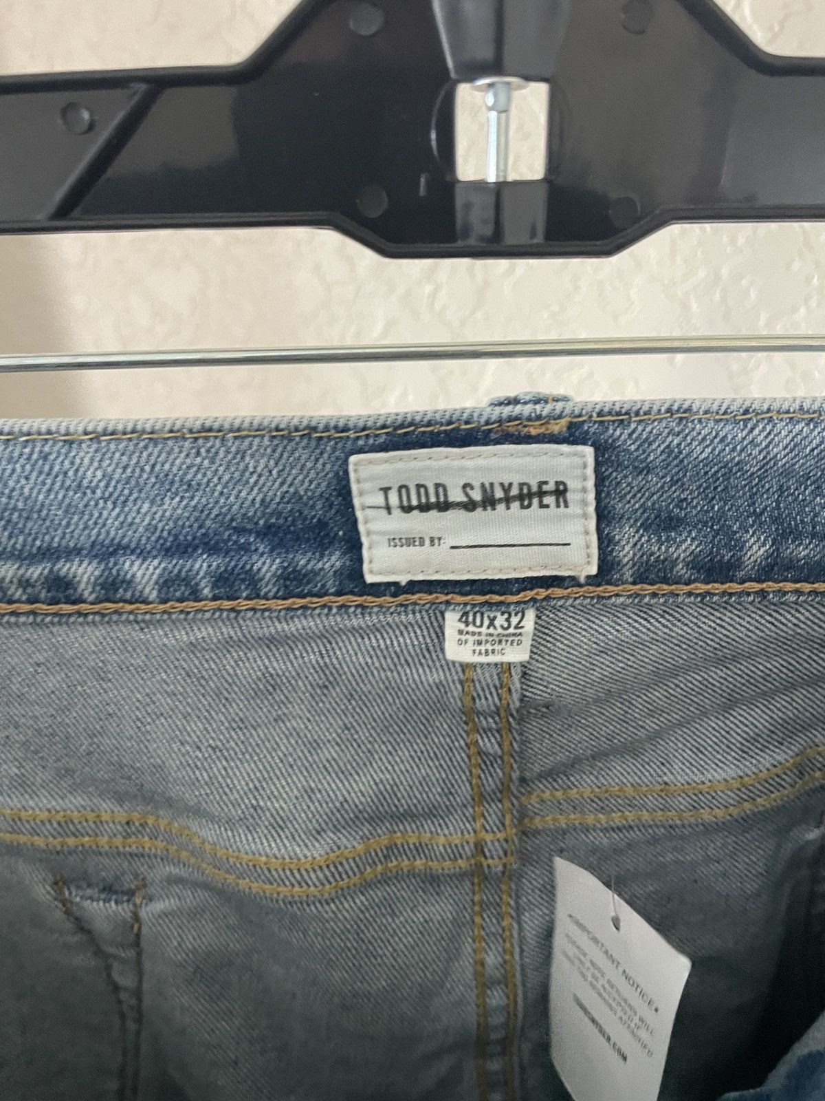 Todd Snyder Slim Fit stretch Destroyed denim jeans nwt 208.00 Size US 42 / EU 58 - 10 Thumbnail