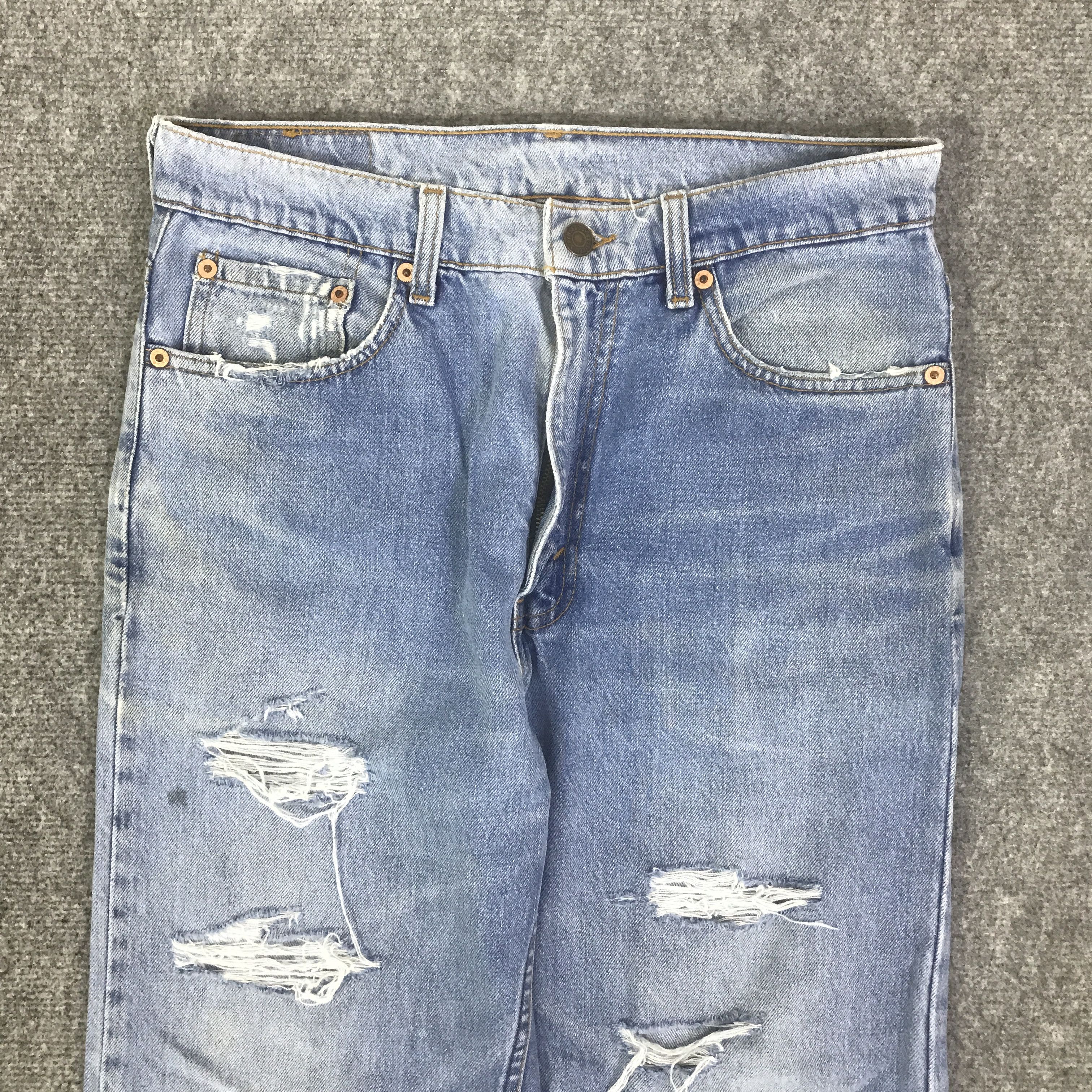 Levi's LEVI'S 510 DISTRESSED JEANS LIGHT WASH DENIM K129B15 Size US 28 / EU 44 - 2 Thumbnail