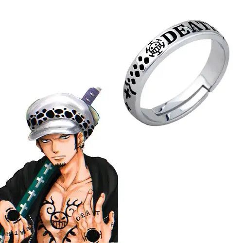 One Piece Anime Trafalgar D Law Adjustable Ring Size ONE SIZE - 1 Thumbnail