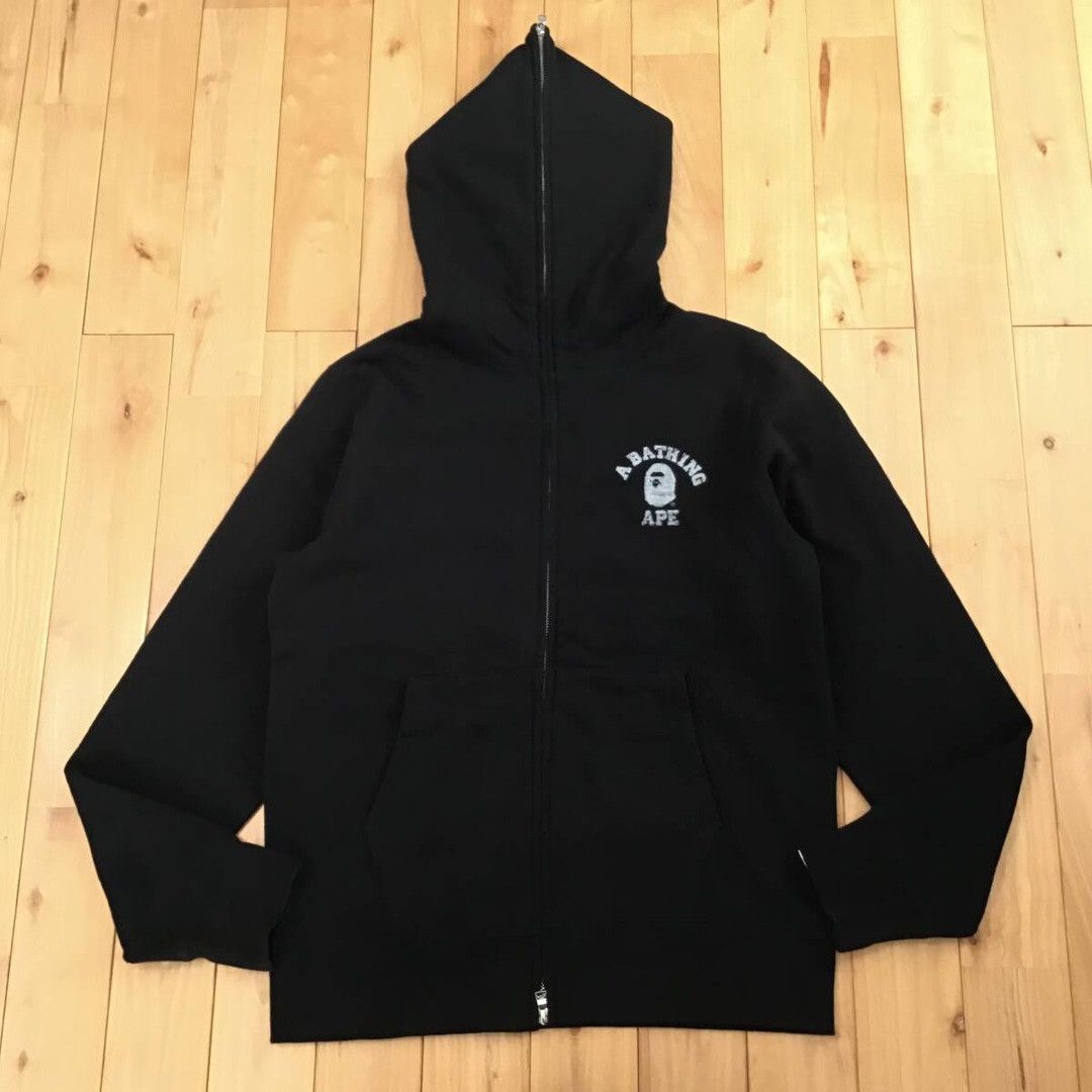 Bape BAPE Big college logo full zip hoodie a bathing ape Size US M / EU 48-50 / 2 - 2 Thumbnail