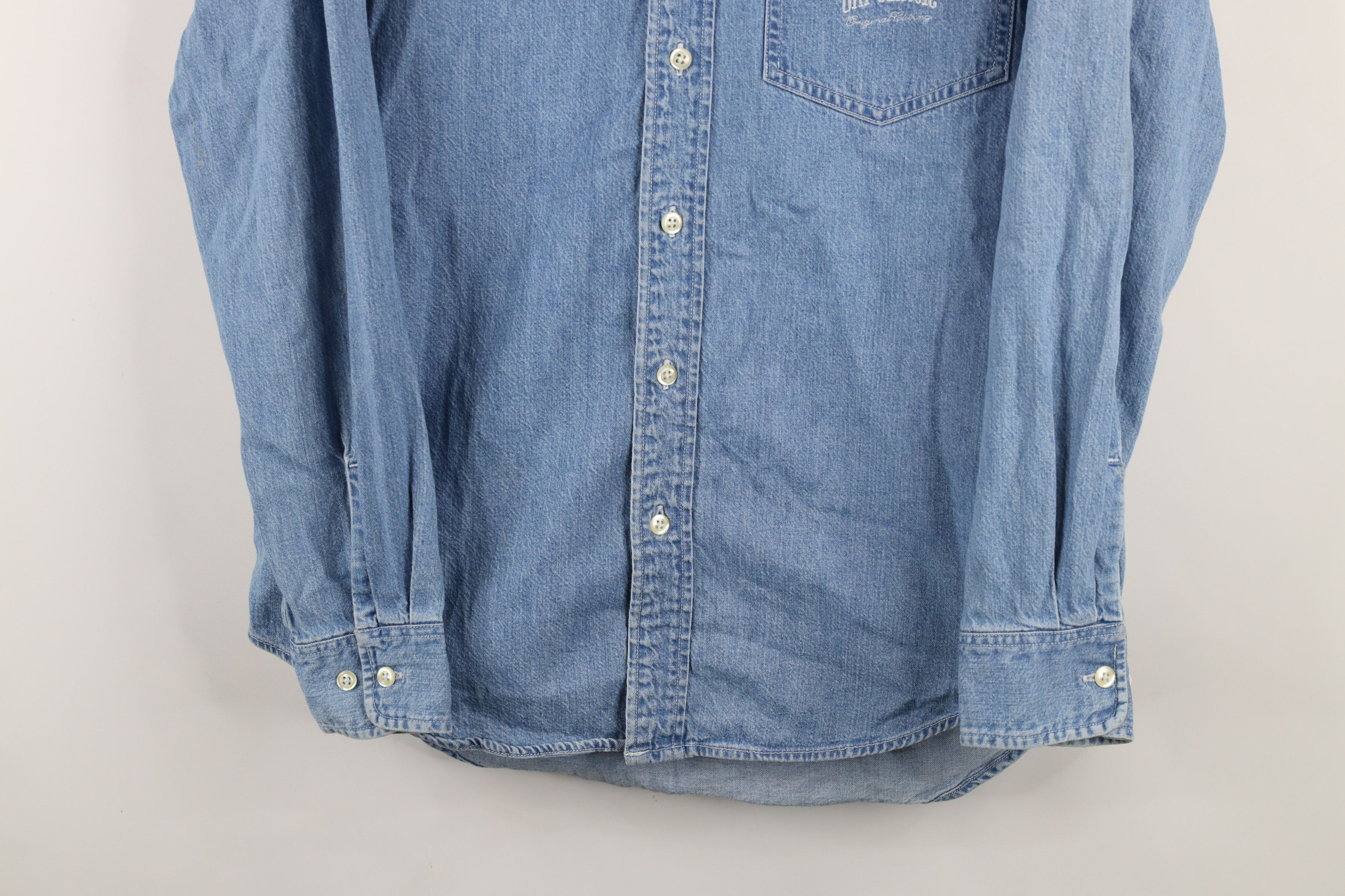 Gap × Vintage Vintage 90s Gap Classic Spell Denim Jean Button Down Shirt Size US S / EU 44-46 / 1 - 3 Thumbnail