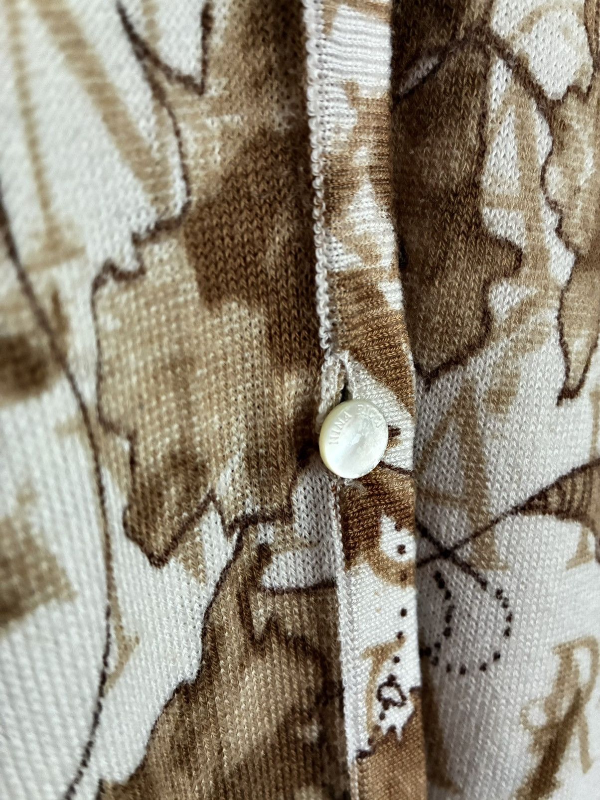 Nina Ricci Nina Ricci Autumnal Leaves/ Logo Print 2 Piece Twinset Size M / US 6-8 / IT 42-44 - 17 Thumbnail