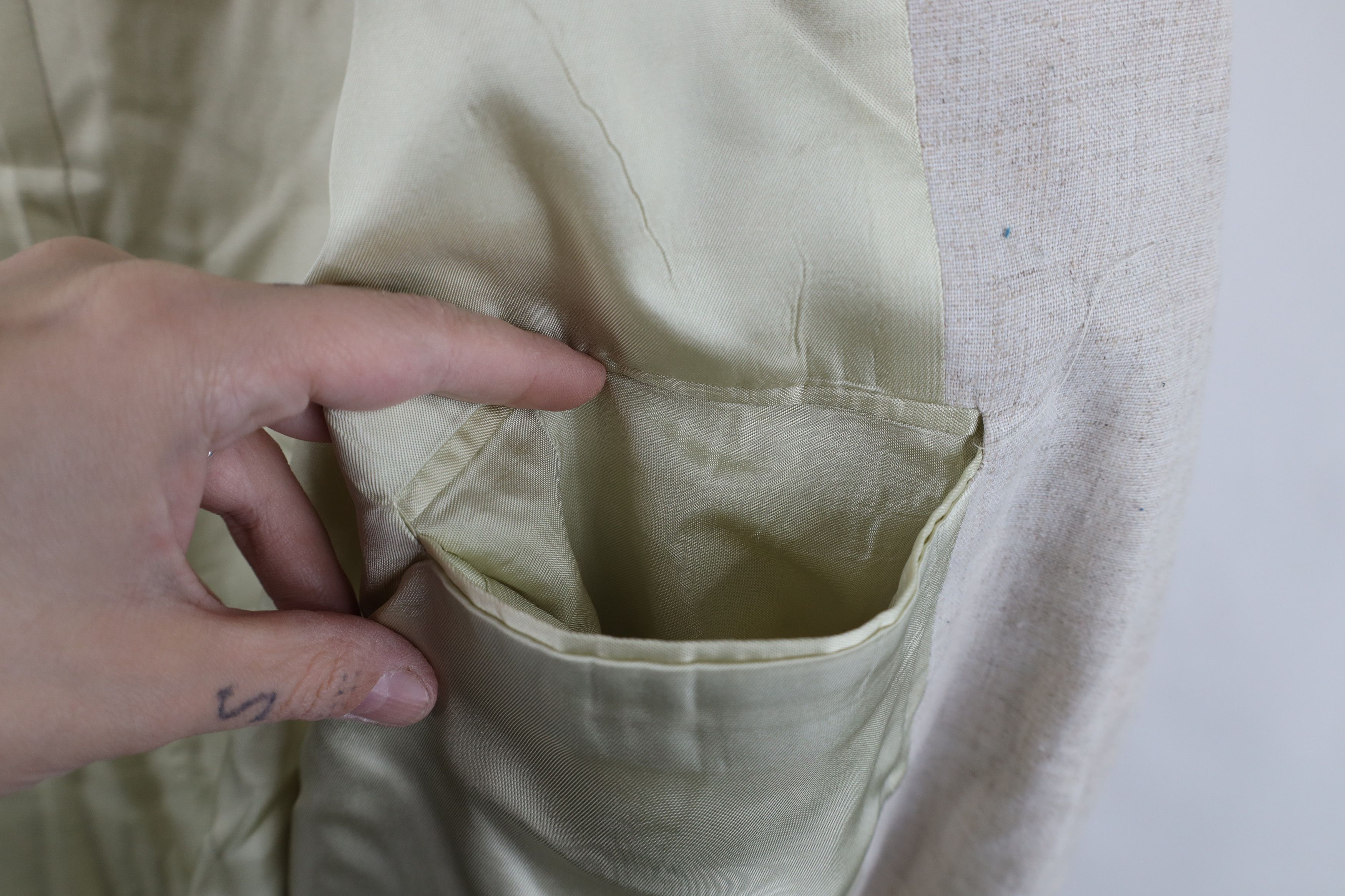 Vintage Vintage 90s Streetwear Linen Blend Coat Blazer Jacket USA Size US XXL / EU 58 / 5 - 12 Thumbnail