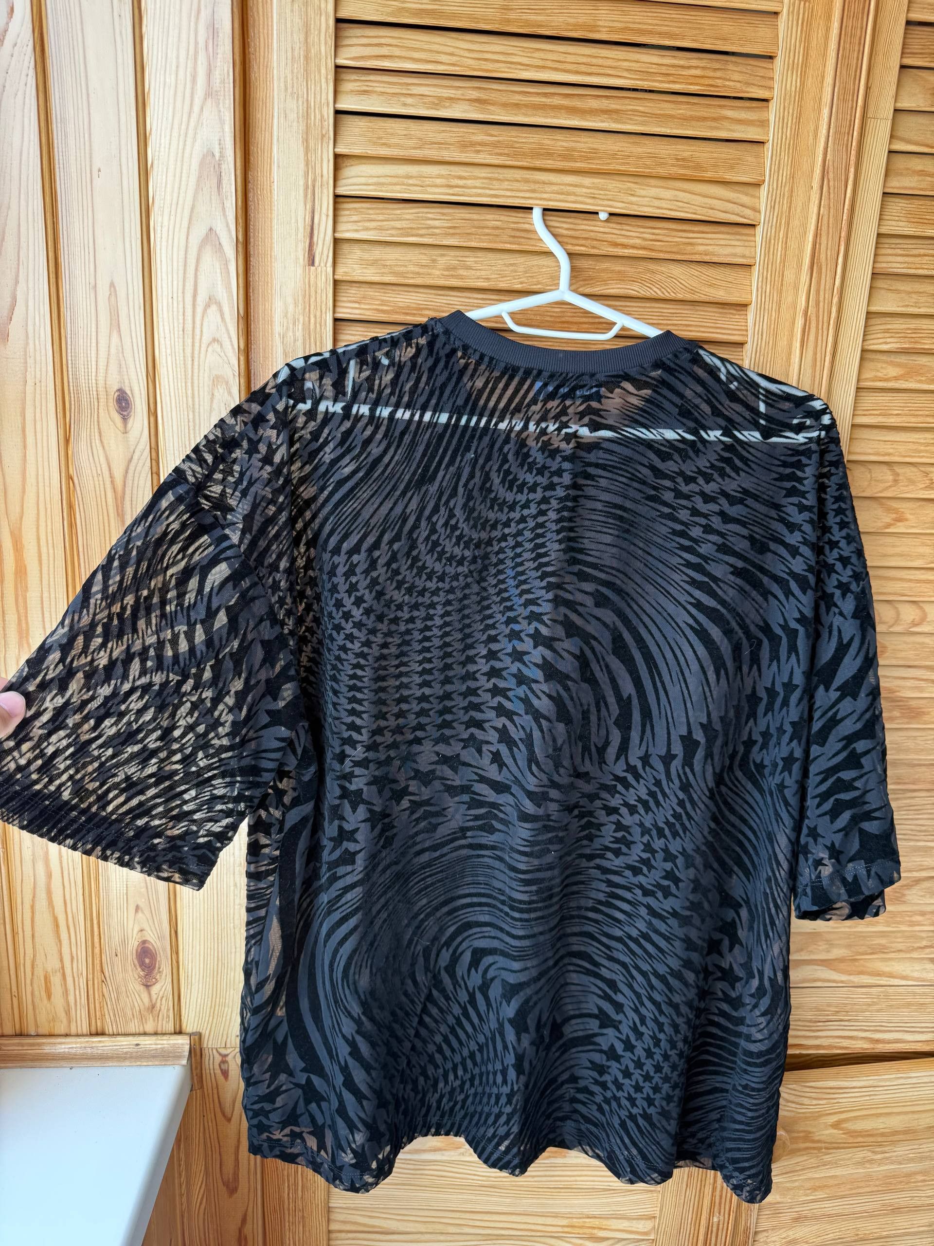 H&M × Mugler Mugler H&M Swirling Star Mesh T-shirt Size US M / EU 48-50 / 2 - 4 Thumbnail