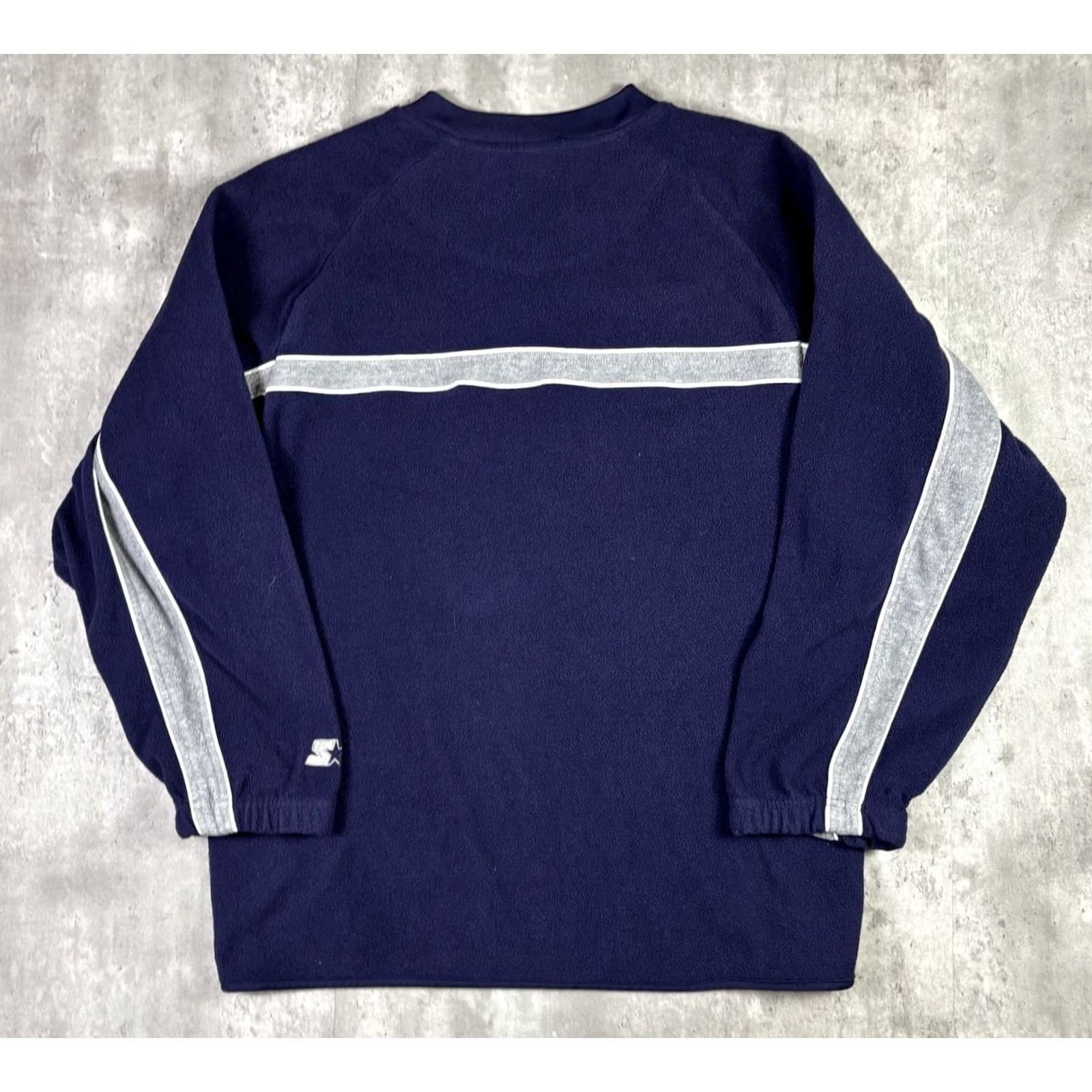 Starter VINTAGE Starter Penn State Pullover Sherpa Fleece Crewneck Sweatshirt XL Blue Logo Embroidered 90s University College Graphic Print Men Size US XL / EU 56 / 4 - 2 Thumbnail