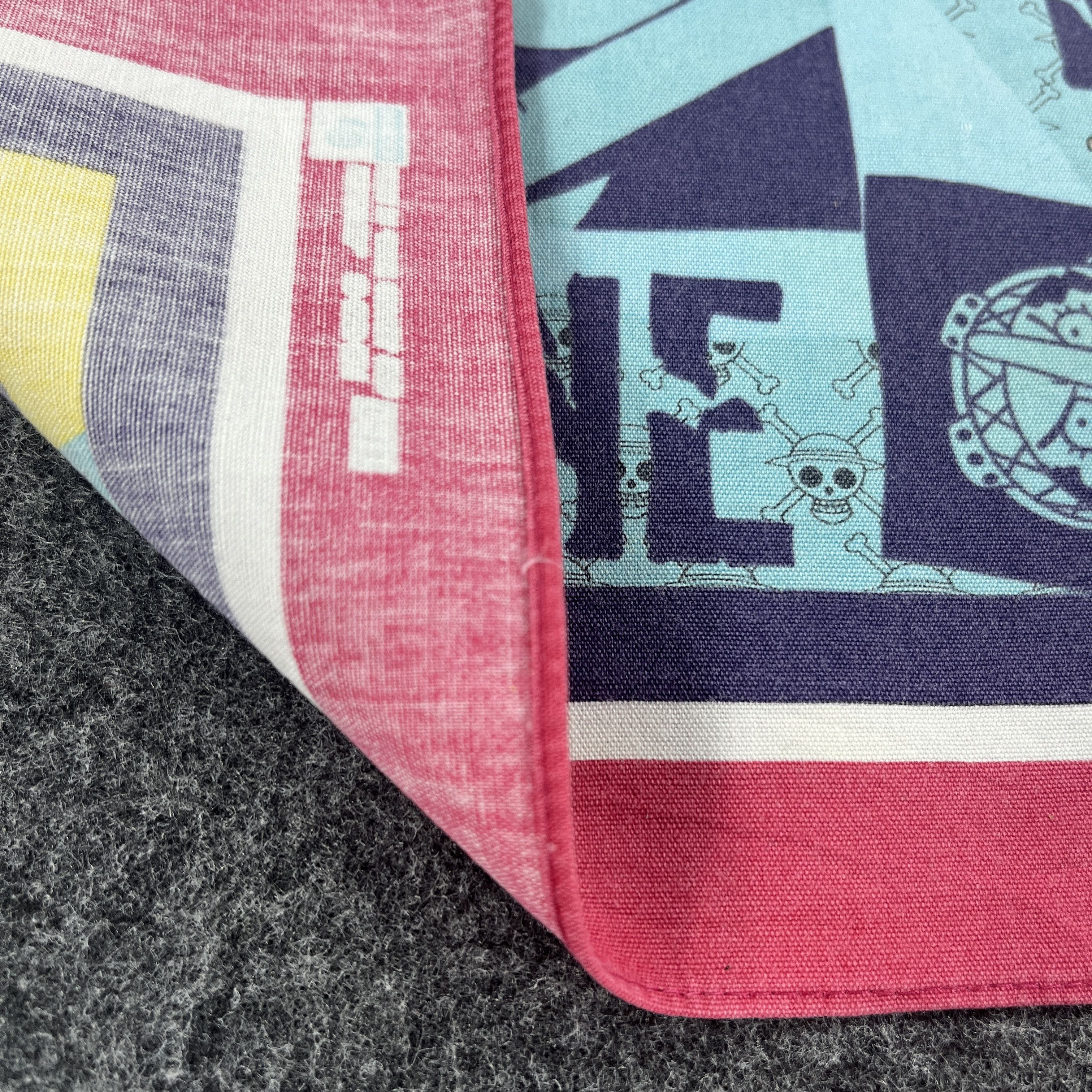 Anime × One Piece × Vintage One Piece Handkerchief / Bandana / Neckerchief B197 Size ONE SIZE - 5 Thumbnail