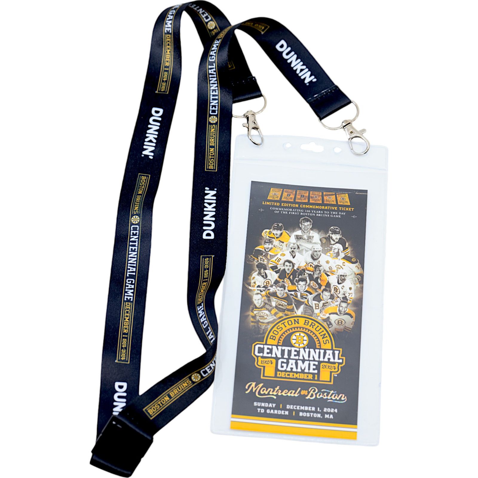 NHL Boston Bruins v Montreal Canadiens Centennial Commem. Ticket Size ONE SIZE - 1 Thumbnail