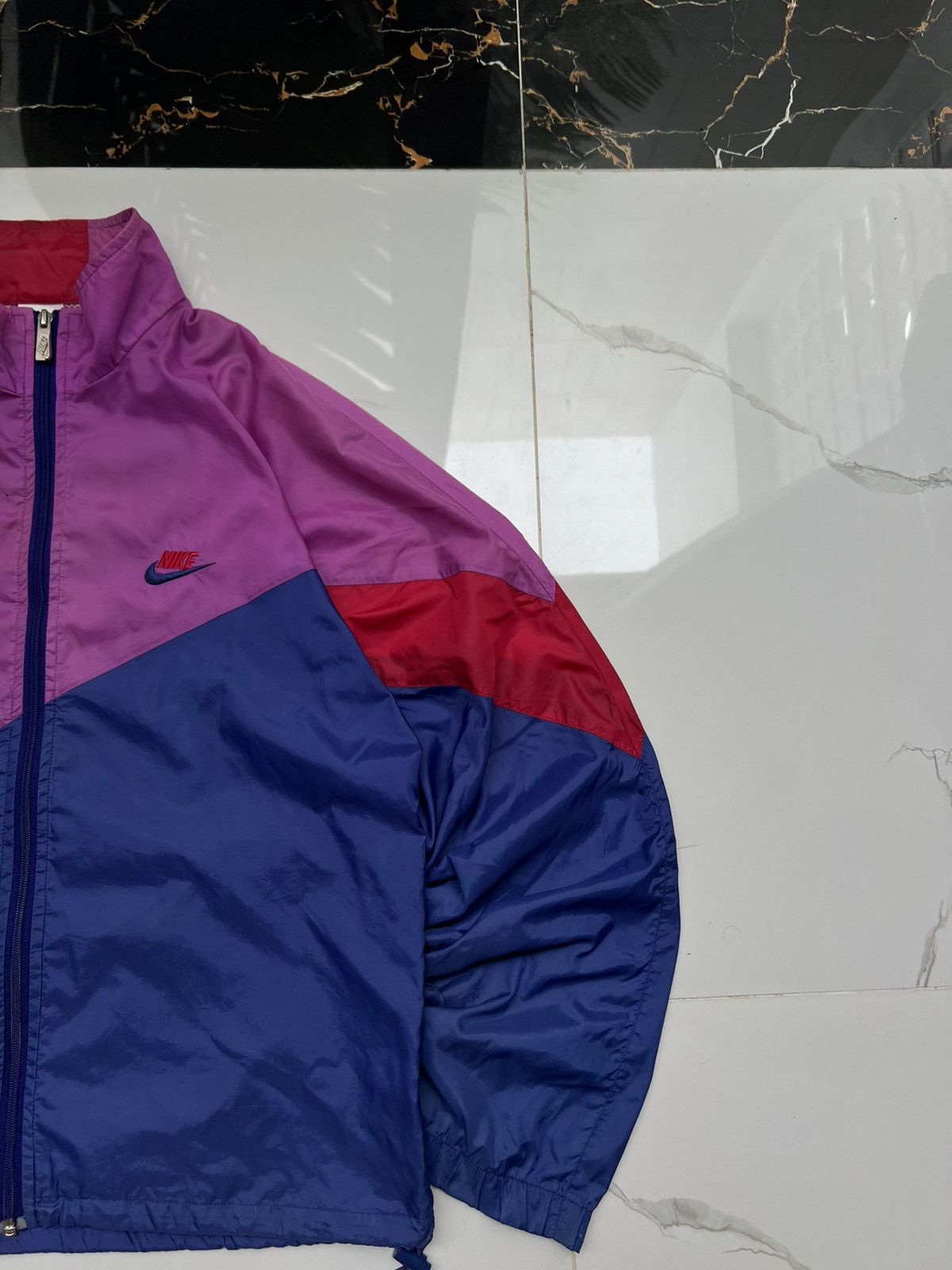 Nike × Vintage 90’s NIKE NYLON TRACK JACKET Y2K SWOOSH LOGO GORPCORE Size US M / EU 48-50 / 2 - 3 Thumbnail