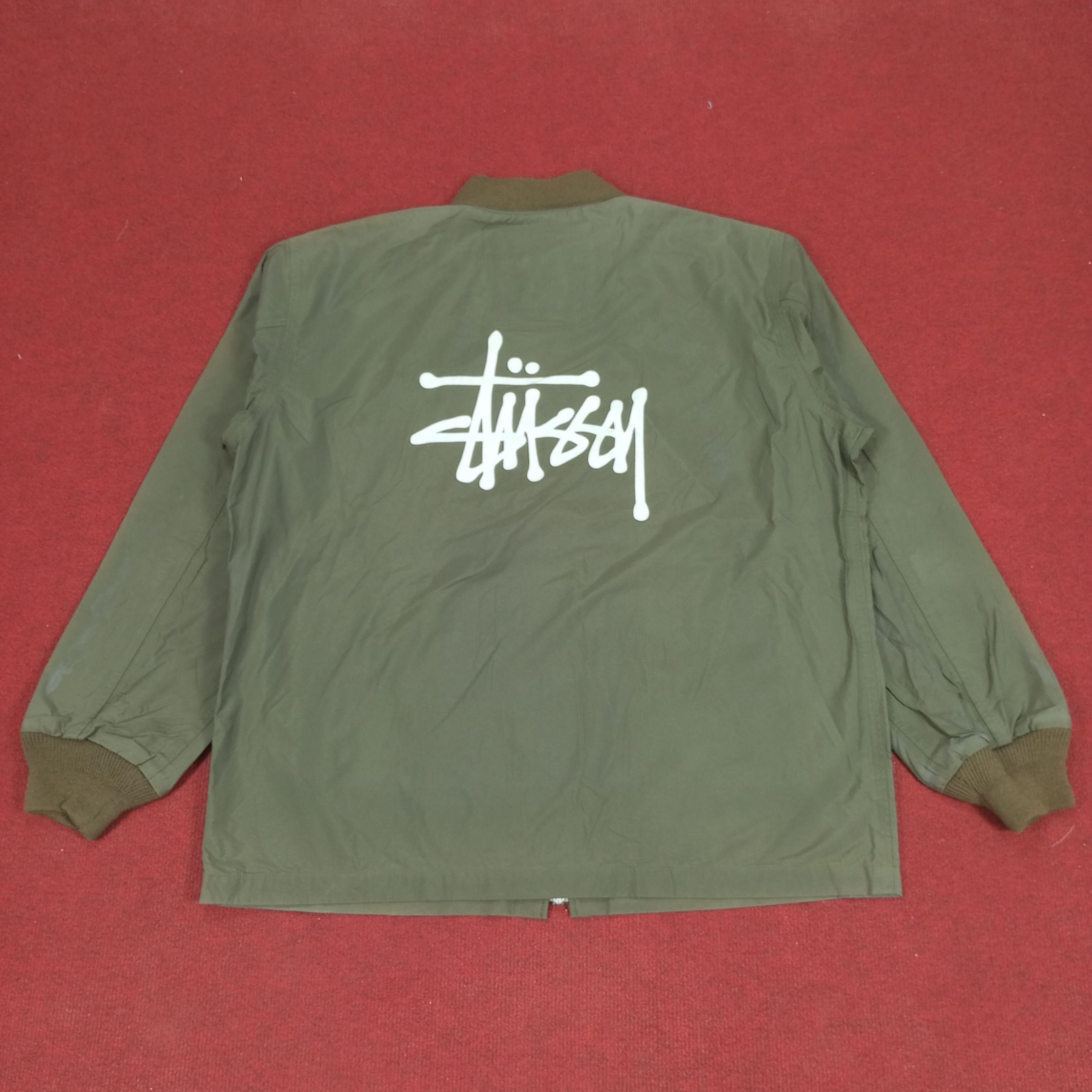 Stussy × Vintage Stussy Streetwear Double Pocket Design Custom Art Jacket Size US XXL / EU 58 / 5 - 1 Thumbnail