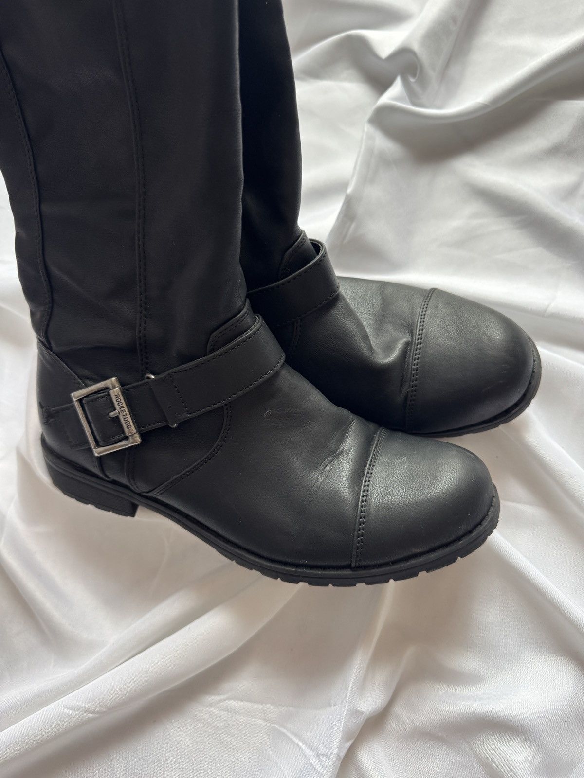 Hysteric Glamour Avant Garde Vintage Strap Details Faux Leather Boots Size US 8 / IT 38 - 7 Thumbnail